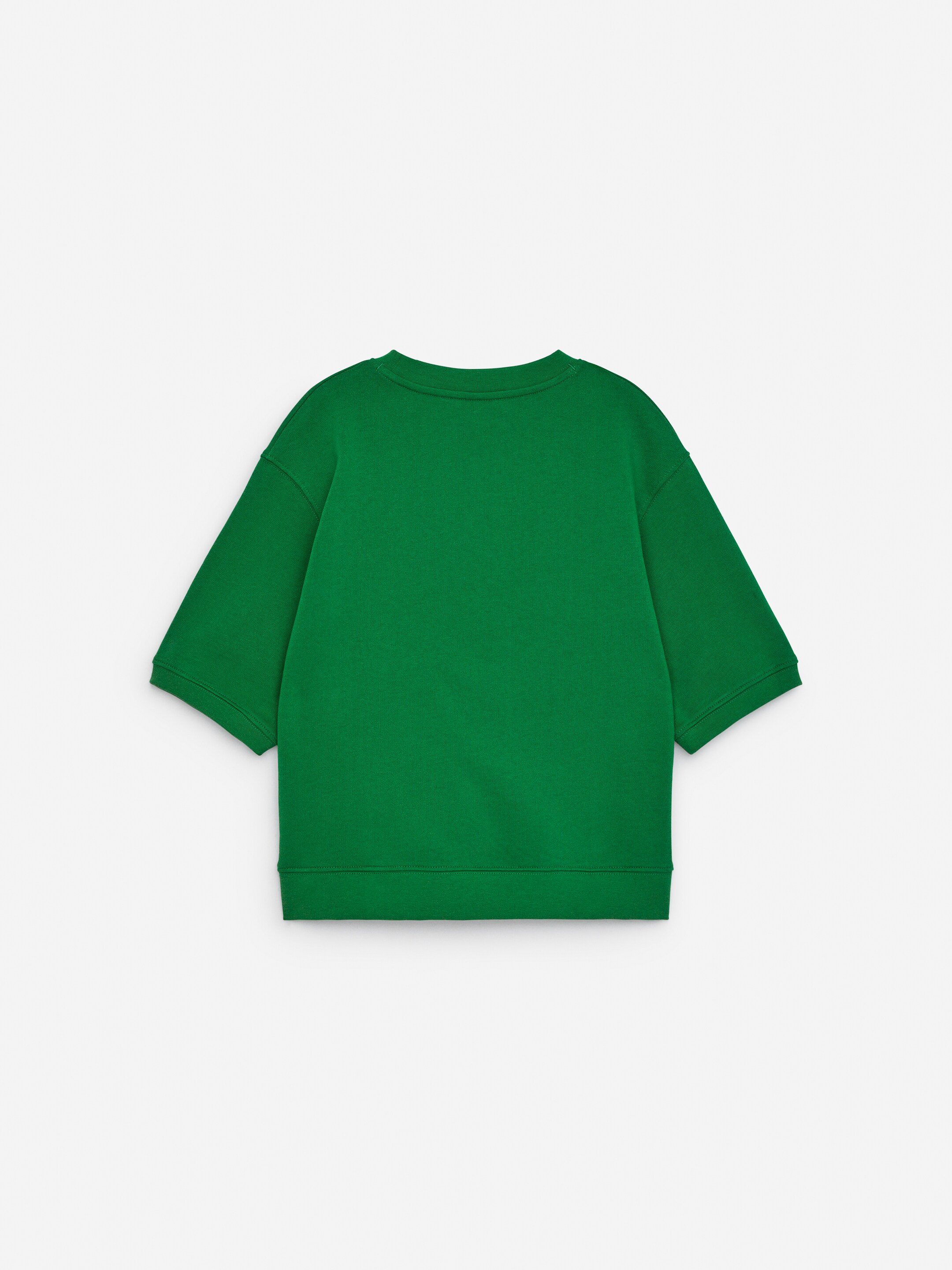View larger image: Short-Sleeve Sweatshirt - Green - Kids | H&M GB 2