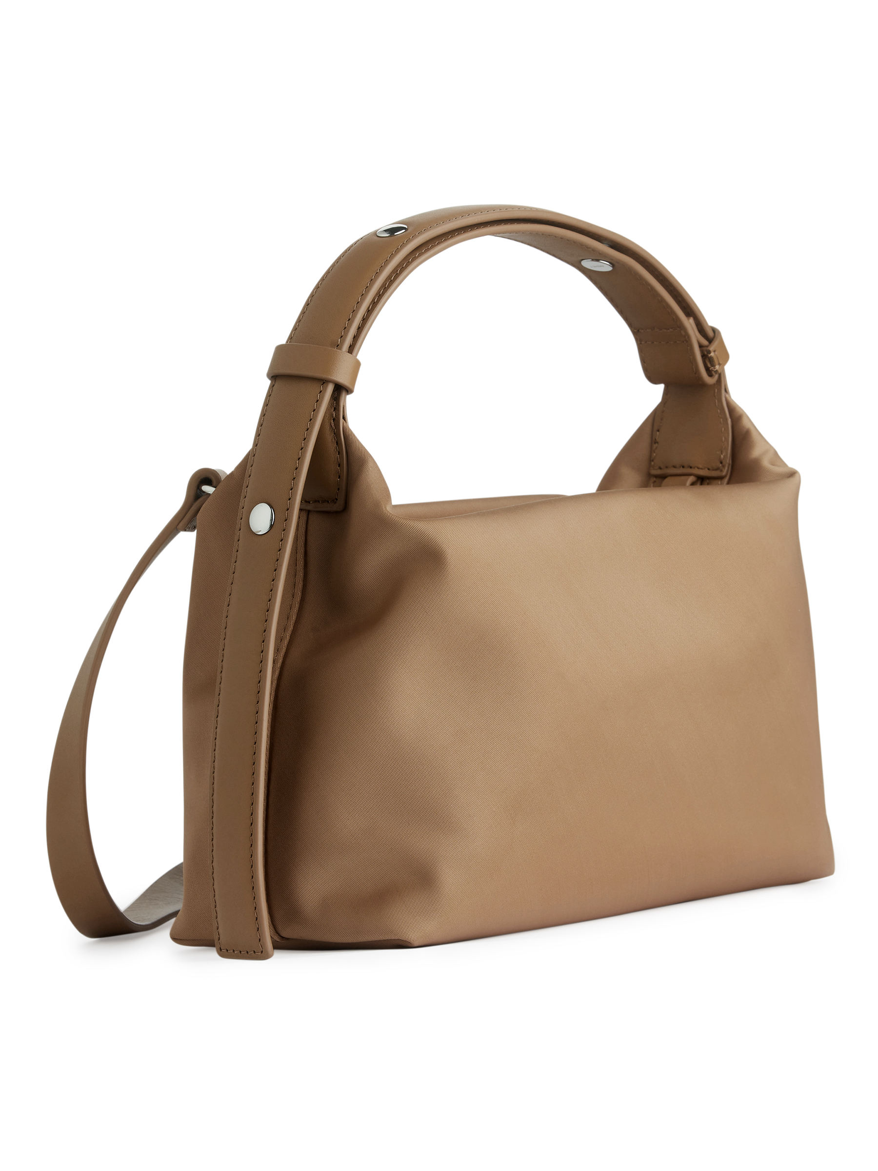 Bolso bandolera con detalles de piel - Beige - Women - StillMedia/DescriptiveStillLife - 2