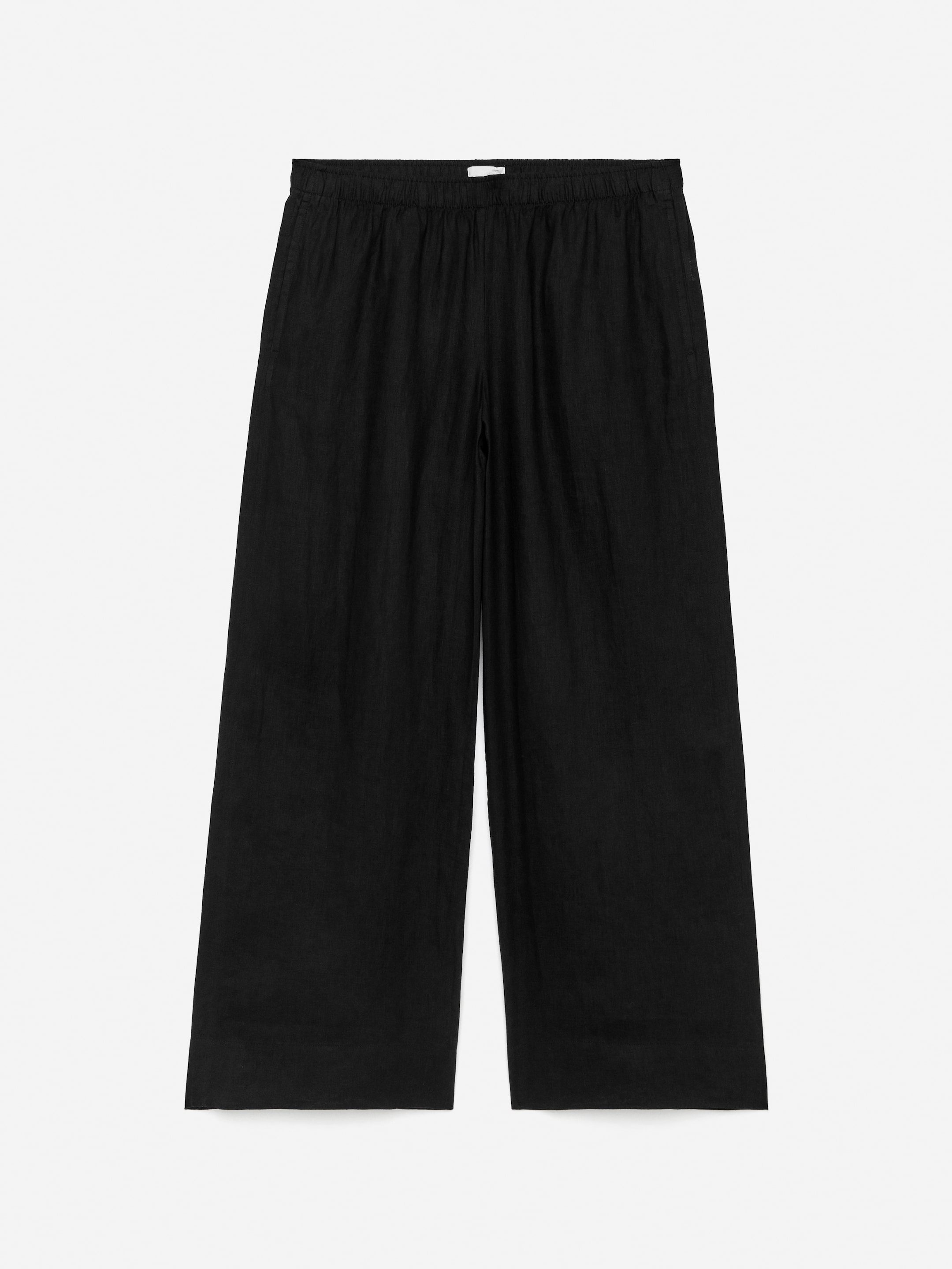 Linen Trousers - Black - Relaxed fit - Women - StillMedia/DescriptiveStillLife - 2