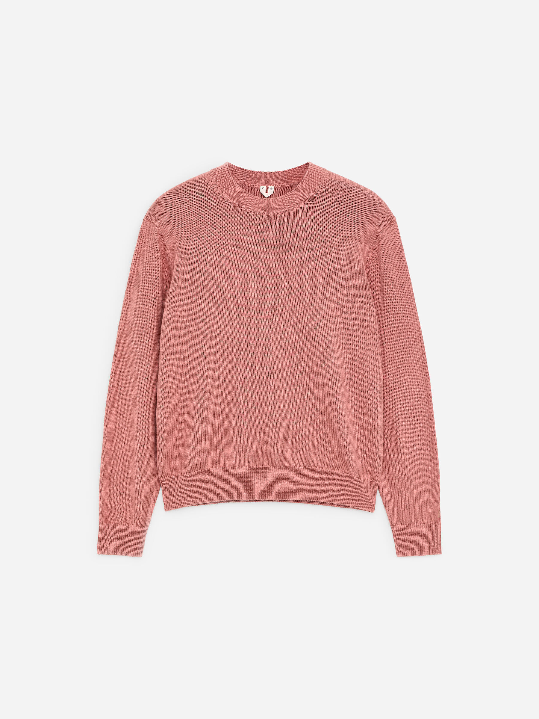 Linen Cotton Jumper - Dusty Pink - Regular fit - Men - StillMedia/DescriptiveStillLife - 1