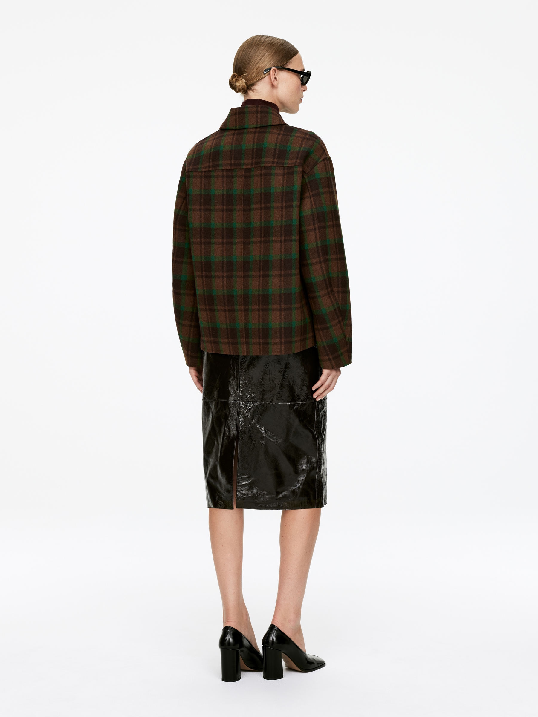 Doublé Wool-Blend Jacket - Brown/Green - Regular fit - Women - StillMedia/Lookbook - 6