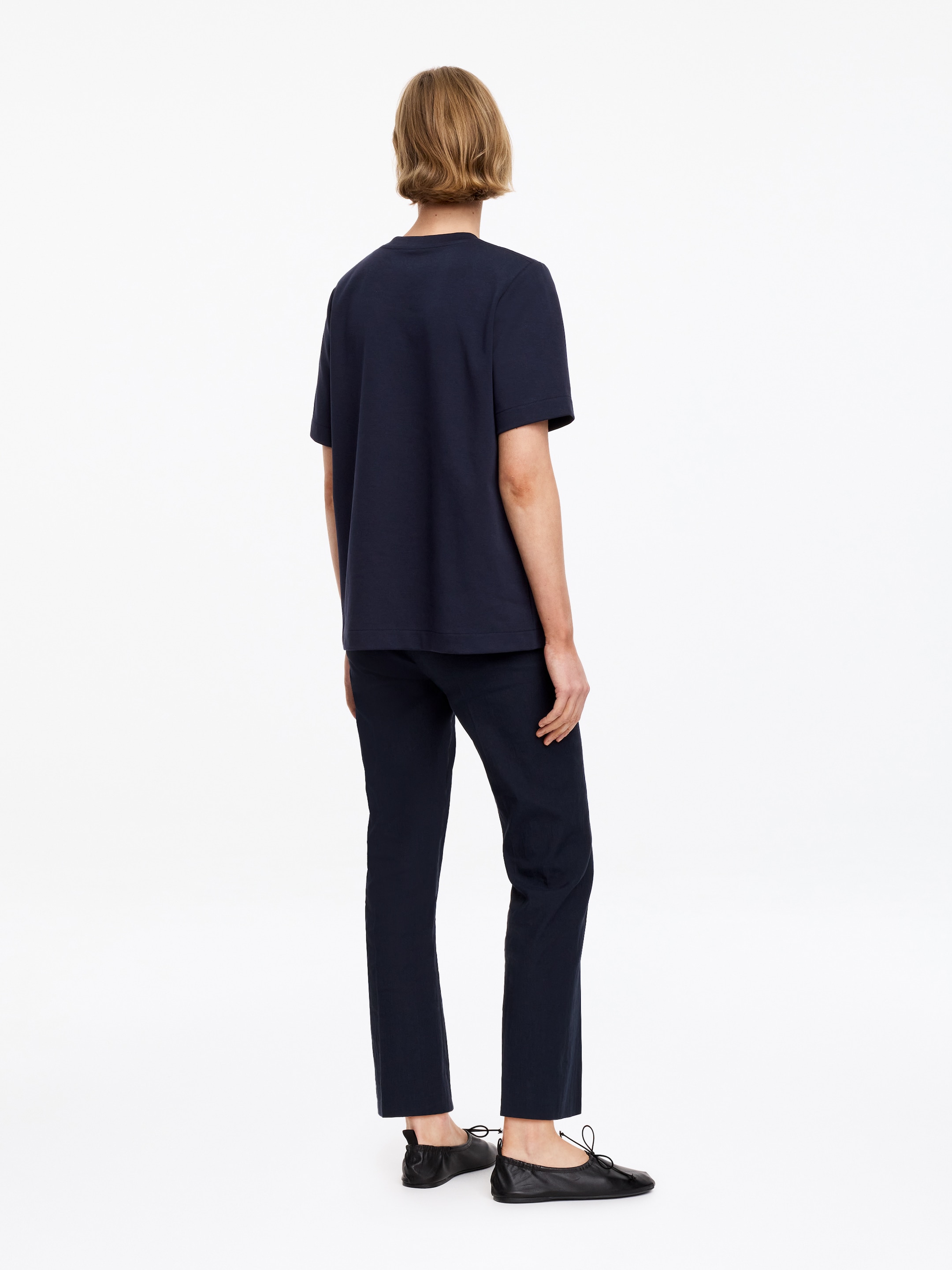 Signature Constructed T-Shirt - Dark Blue - Regular fit - Women - StillMedia/Lookbook - 5