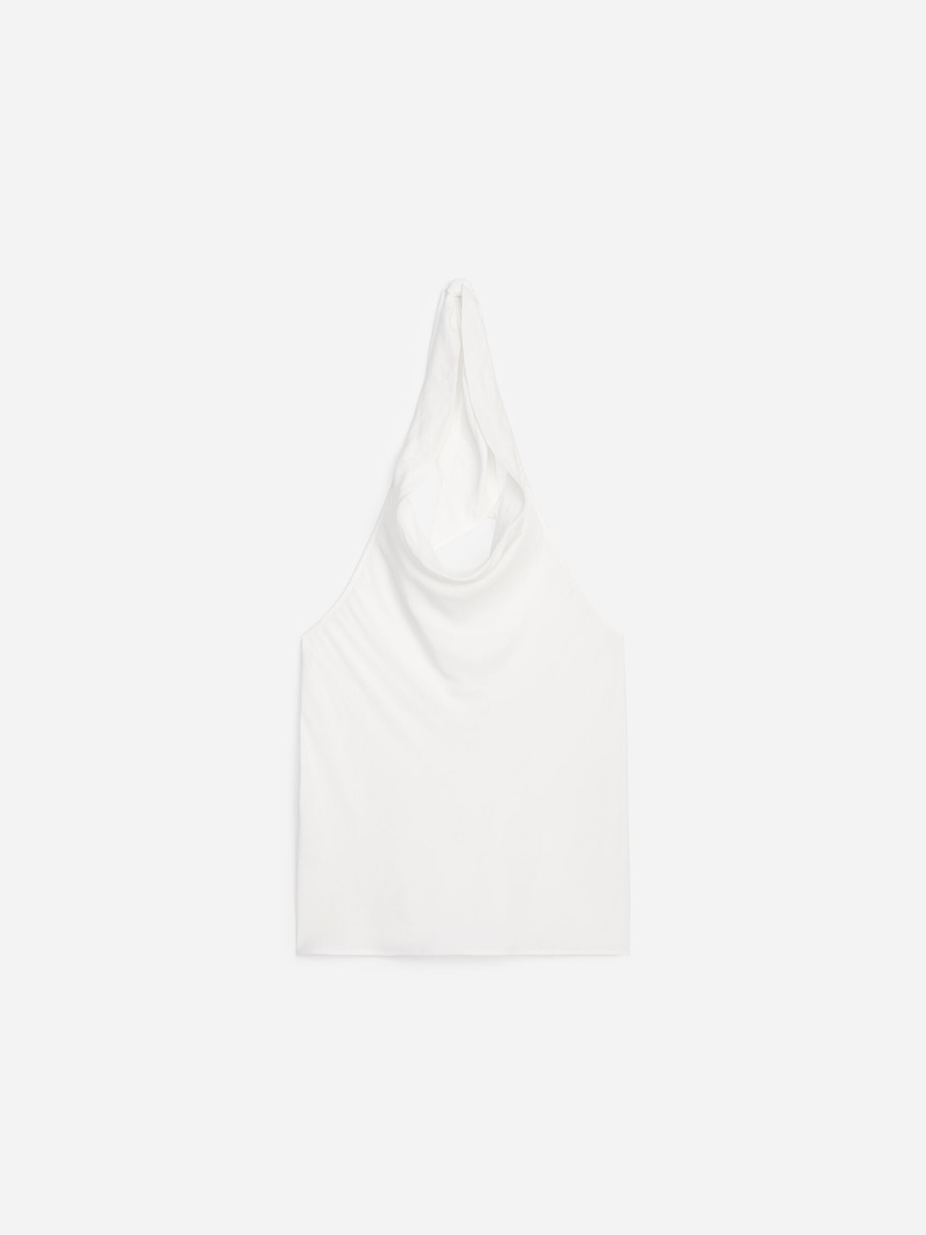 Haut dos nu en lin mélangé - Blanc - Regular fit - Femme - StillMedia/DescriptiveStillLife - 1