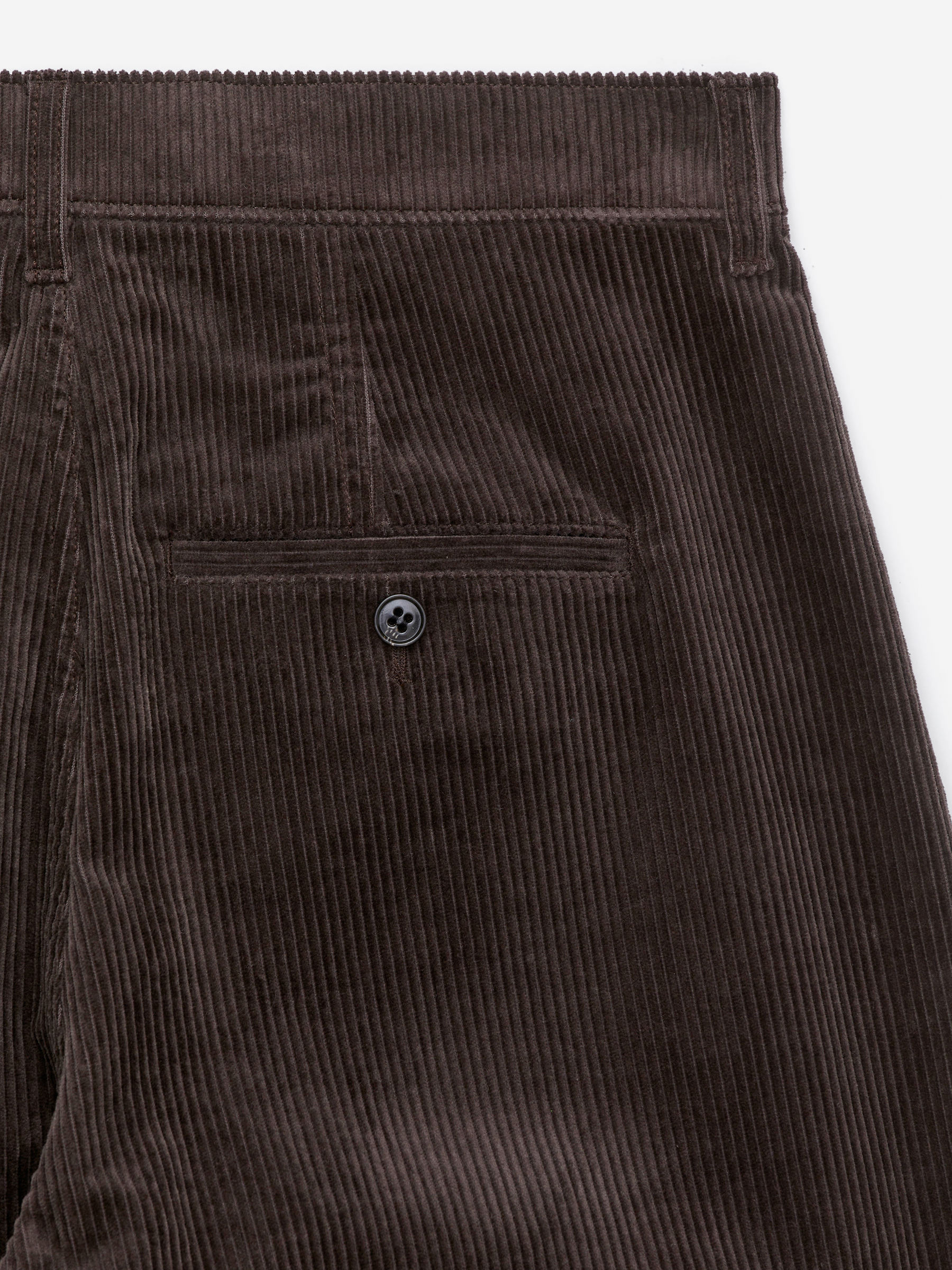 Barrel-Leg Corduroy Trousers - Dark Brown - Loose fit - Women - StillMedia/DescriptiveDetail - 1