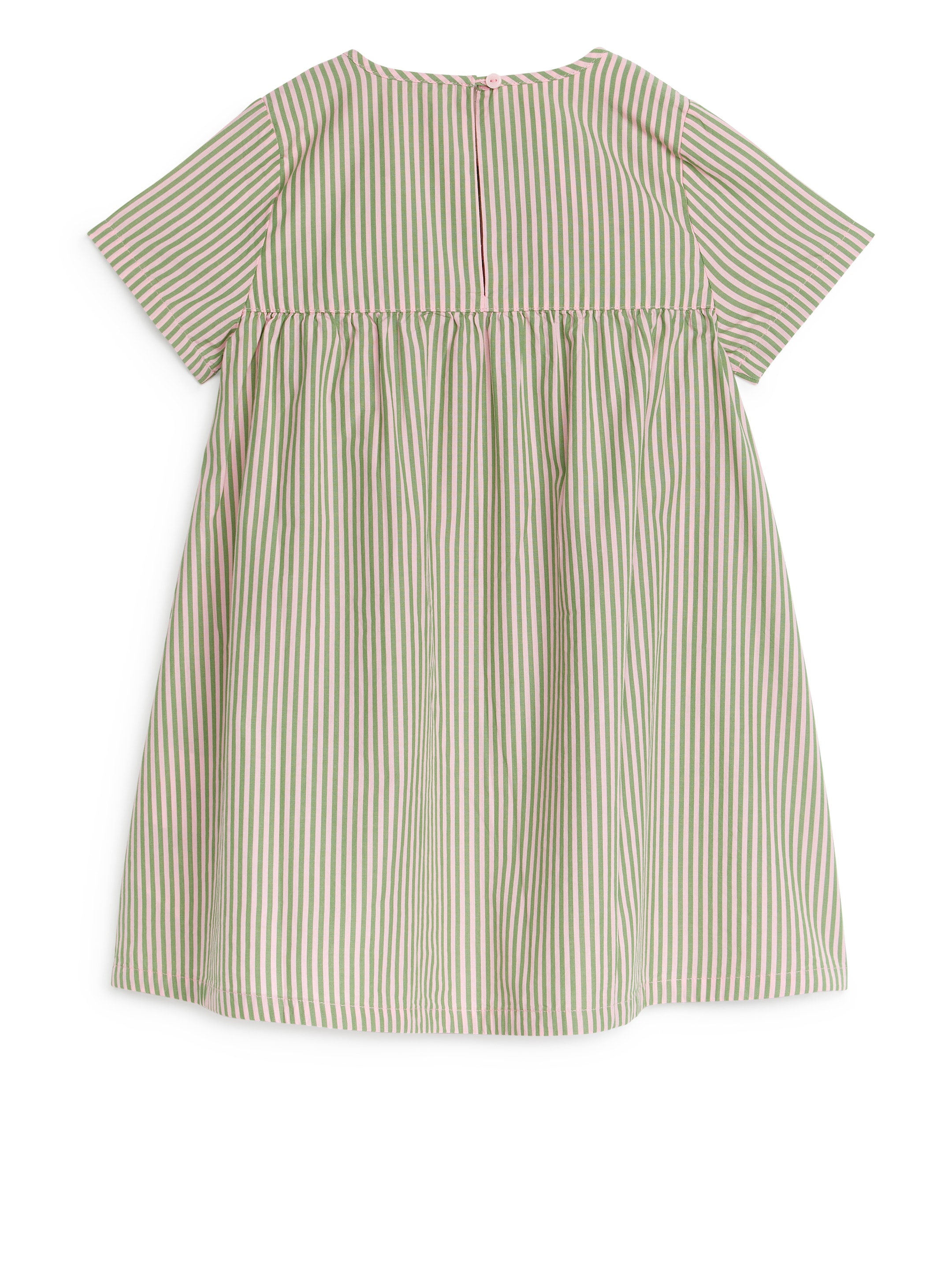 Cotton Dress - Green/Off White - Regular fit - Children - StillMedia/DescriptiveStillLife - 1