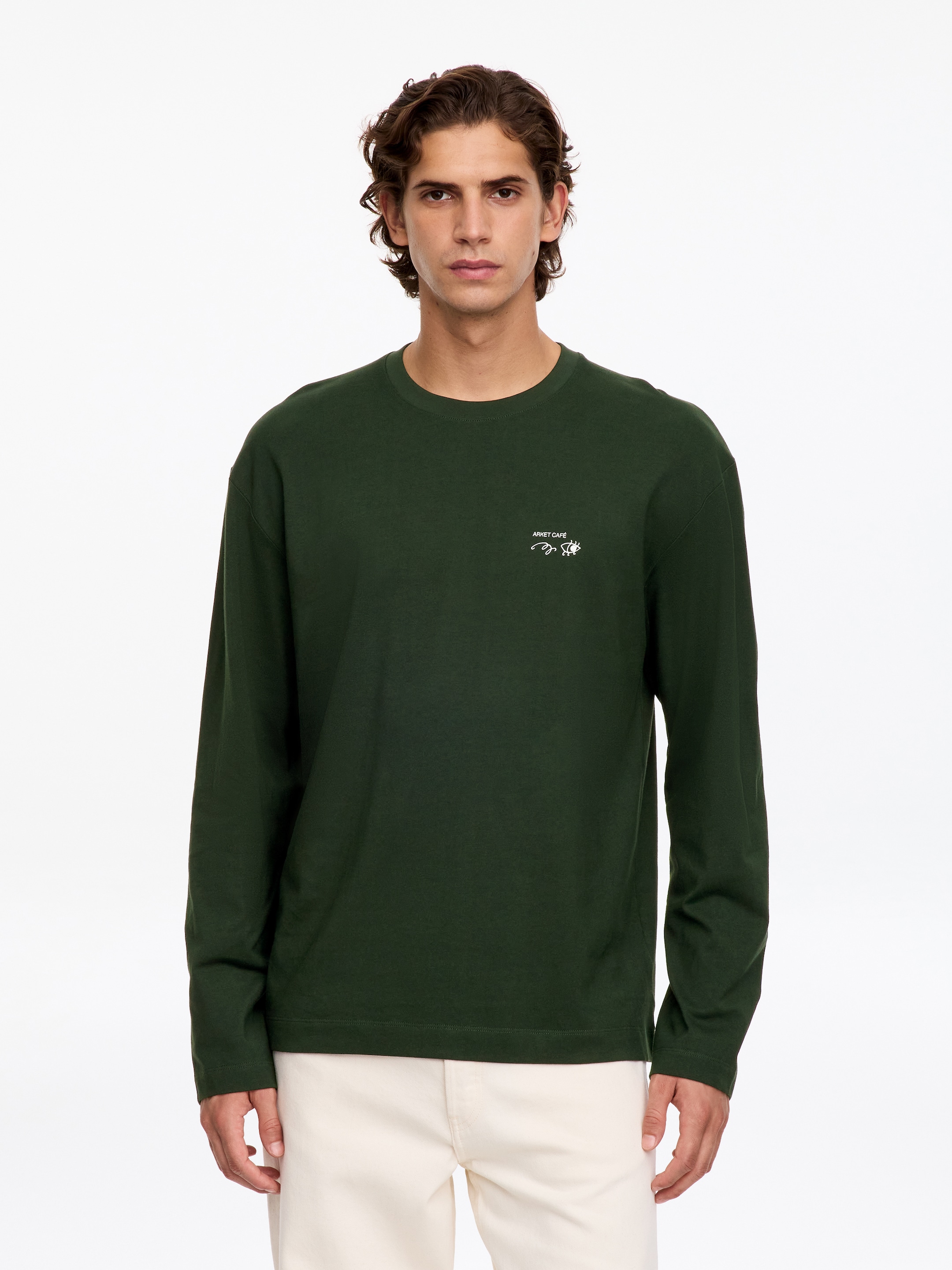 ARKET CAFÉ Langarmshirt-Green-13378