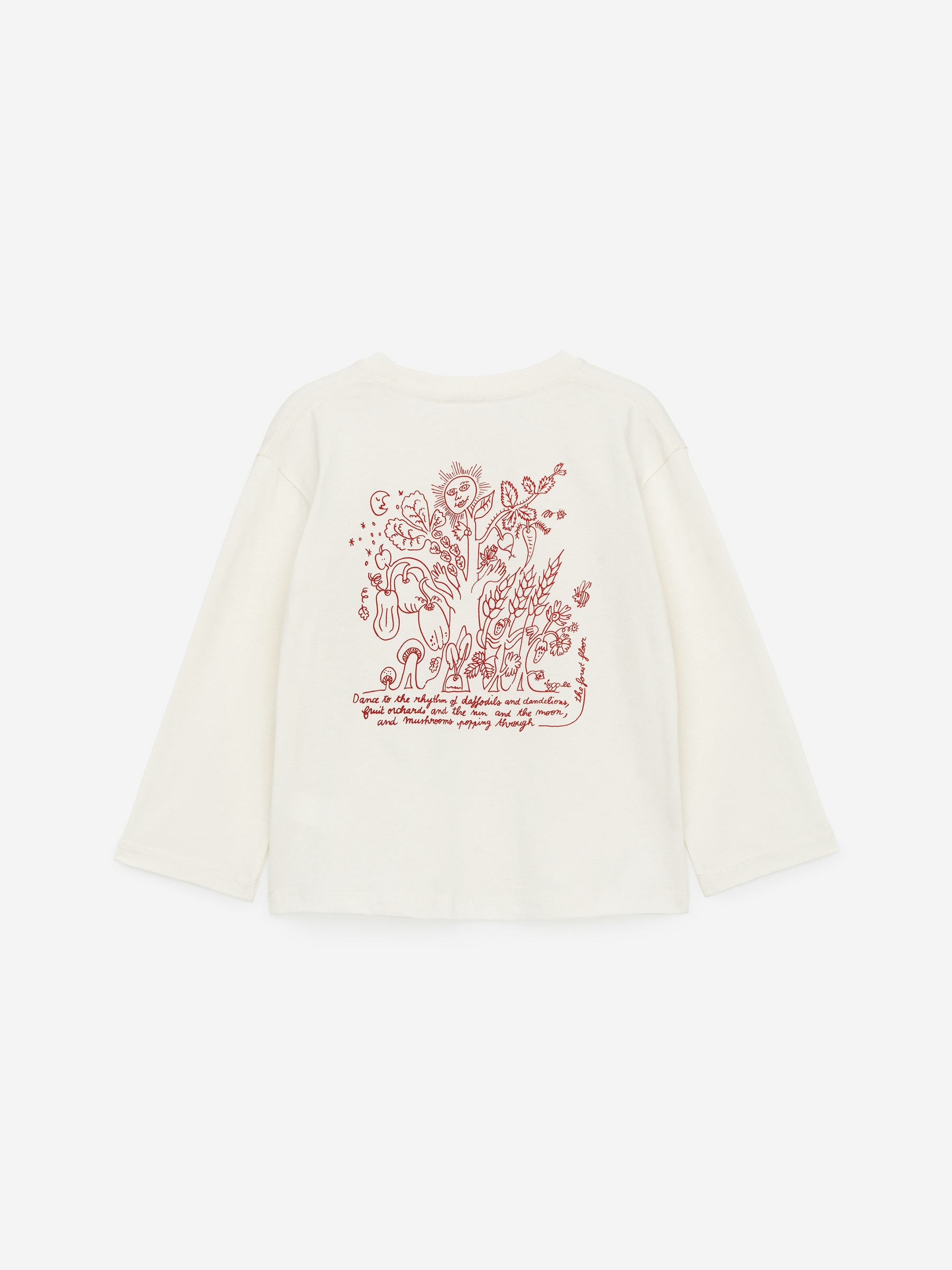 ARKET CAFÉ Langarmshirt - Cremeweiß/Rot - Regular Fit - Café - StillMedia/DescriptiveStillLife - 1