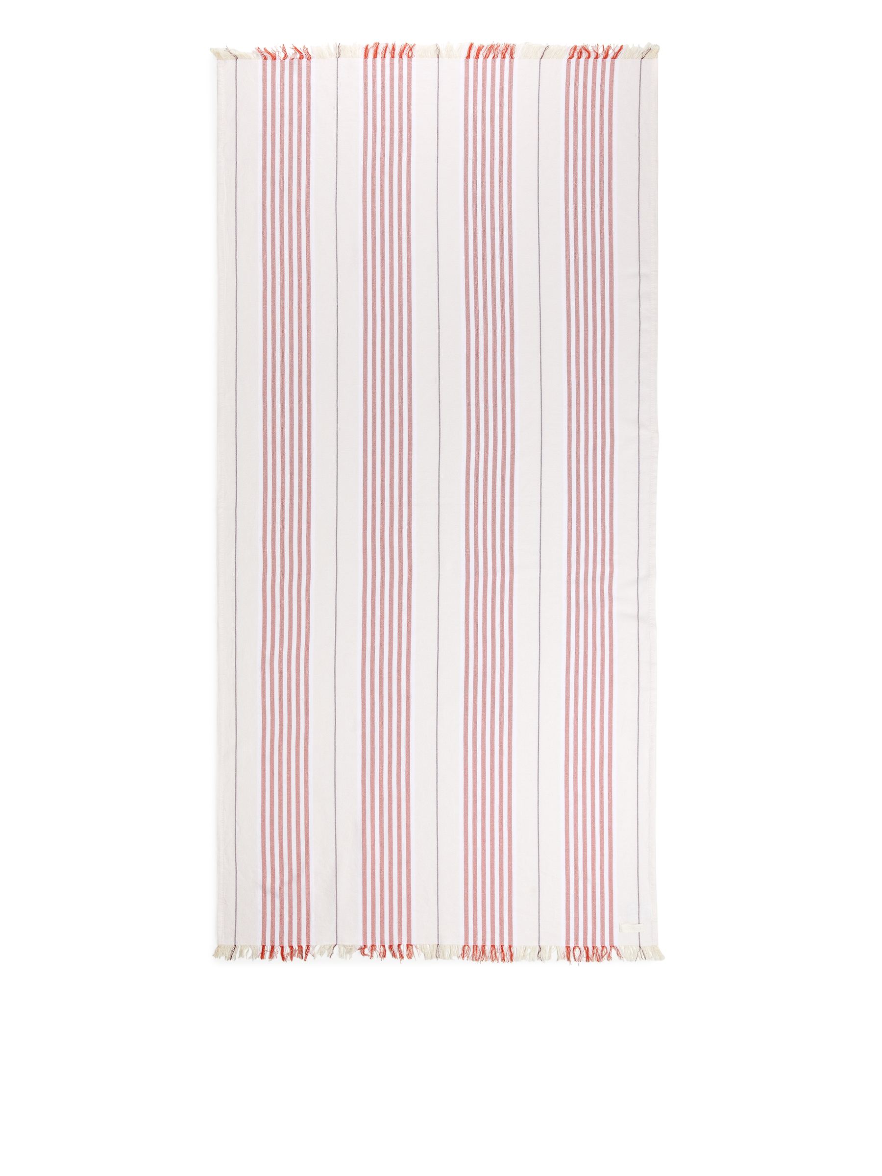 Cotton Beach Blanket - Biały/Czerwony - Homeware - StillMedia/DescriptiveStillLife - 3