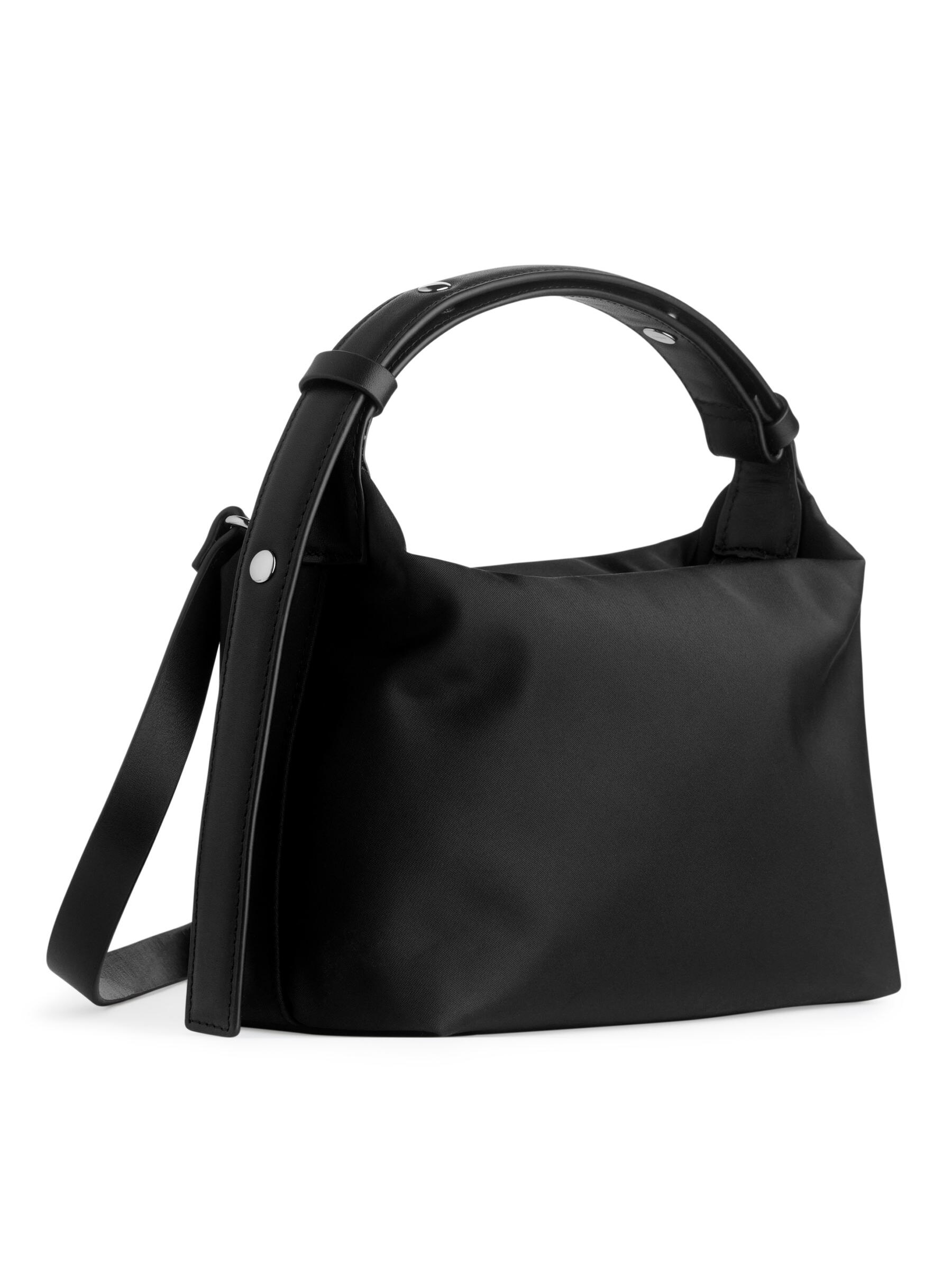 Crossbody-väska med läderdetaljer - Svart - Women - StillMedia/DescriptiveStillLife - 4