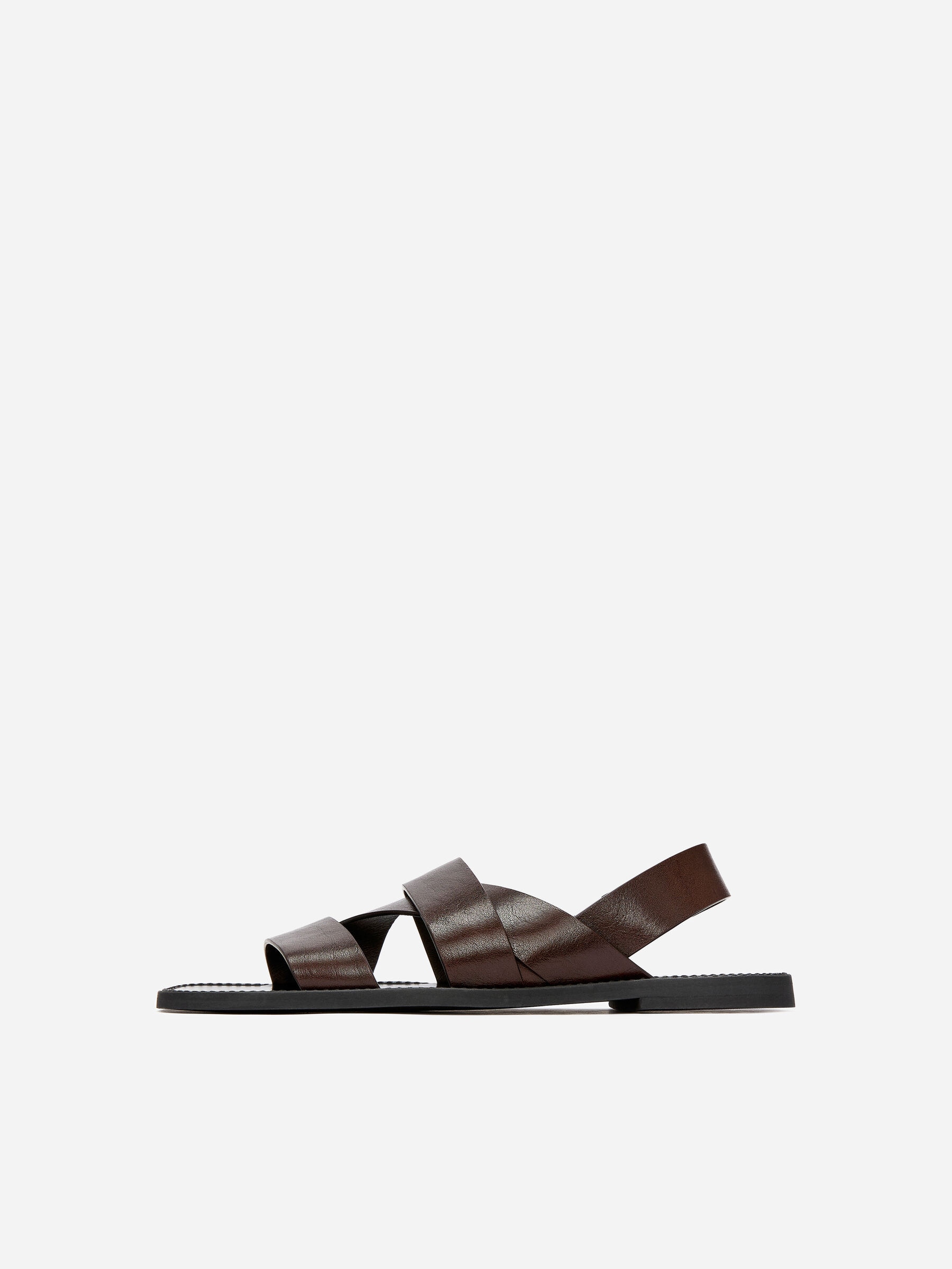 Sandalias de tiras de piel - Marrón oscuro - Women - StillMedia/DescriptiveStillLife - 5