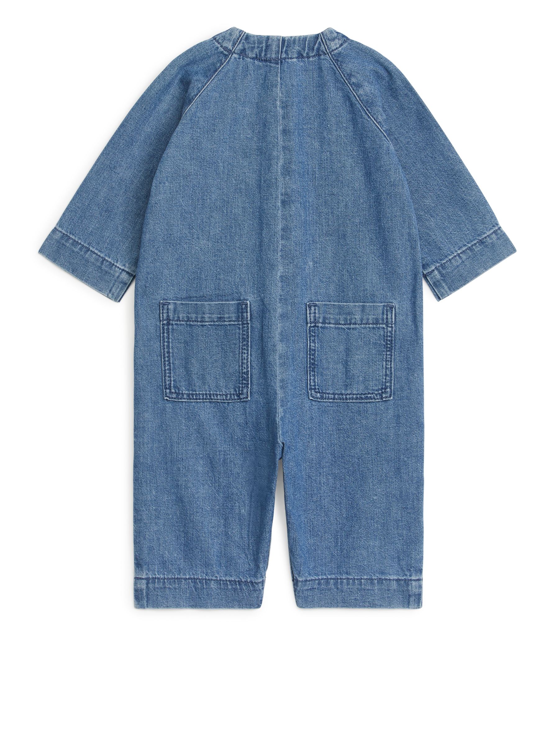 Baumwoll-Overall - Blau - Loose Fit - Kinder - StillMedia/DescriptiveStillLife - 2
