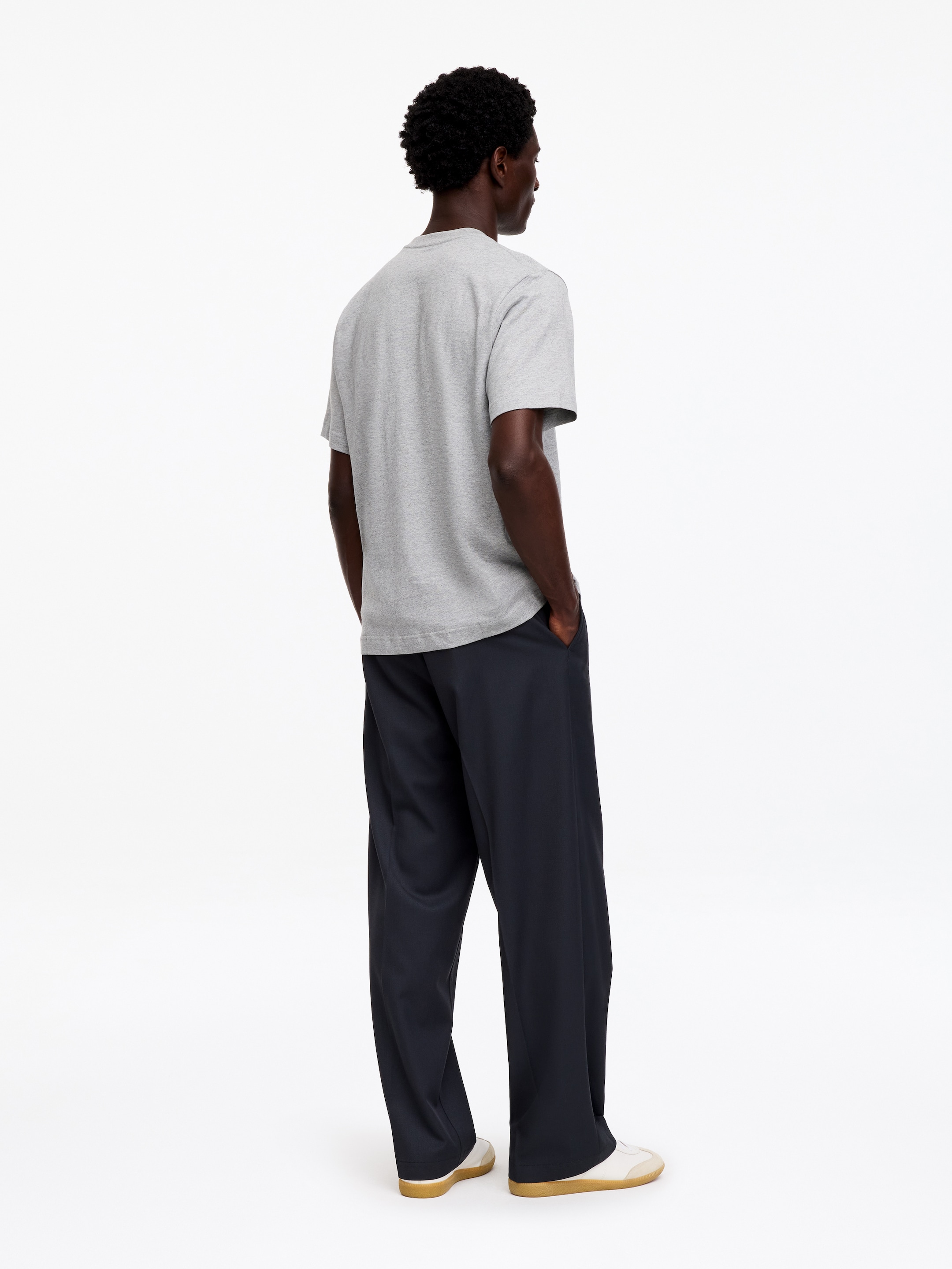 T-shirt décontracté 220 GSM - Gris clair chiné - Regular fit - Homme - StillMedia/Lookbook - 58