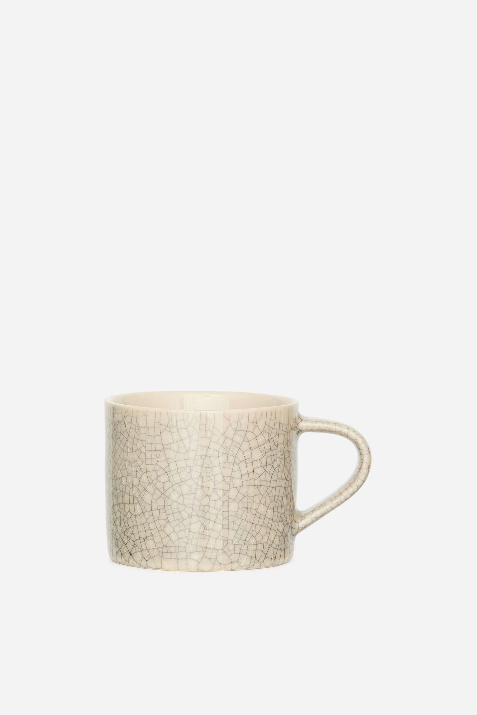 Tasse en grès - Beige/Craquelé/Blanc cassé/Noir/Bleu foncé - 1