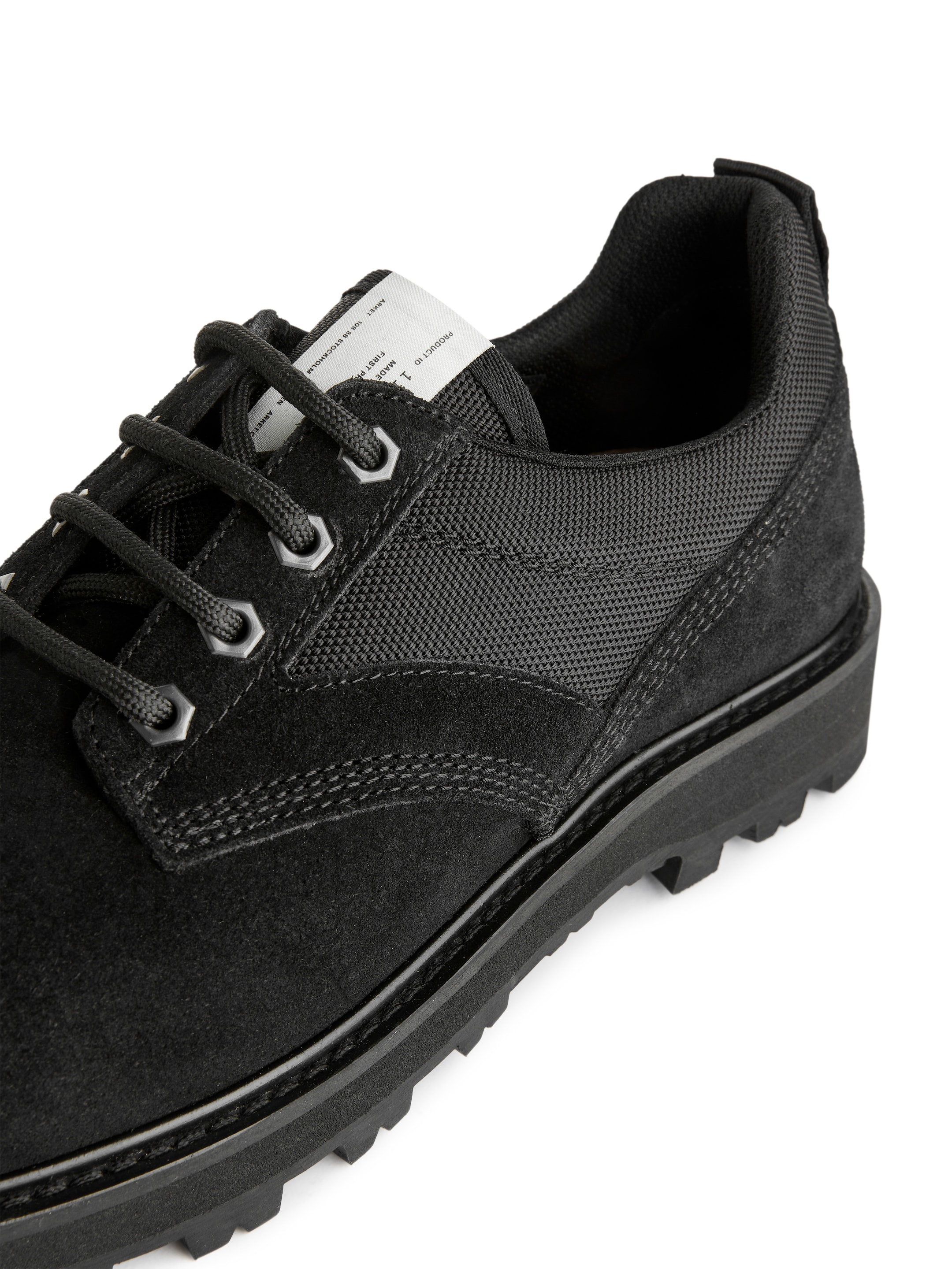 Derbyskor i mocka och VIBRAM® - Svart - Men - StillMedia/DescriptiveDetail - 1