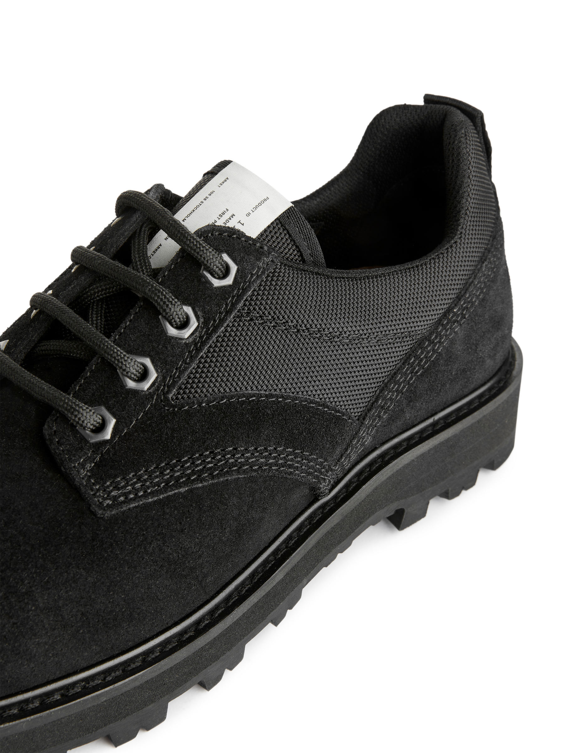 Derby-Schuh aus Veloursleder mit VIBRAM®-Sohle - Schwarz - Herren - StillMedia/DescriptiveDetail - 1