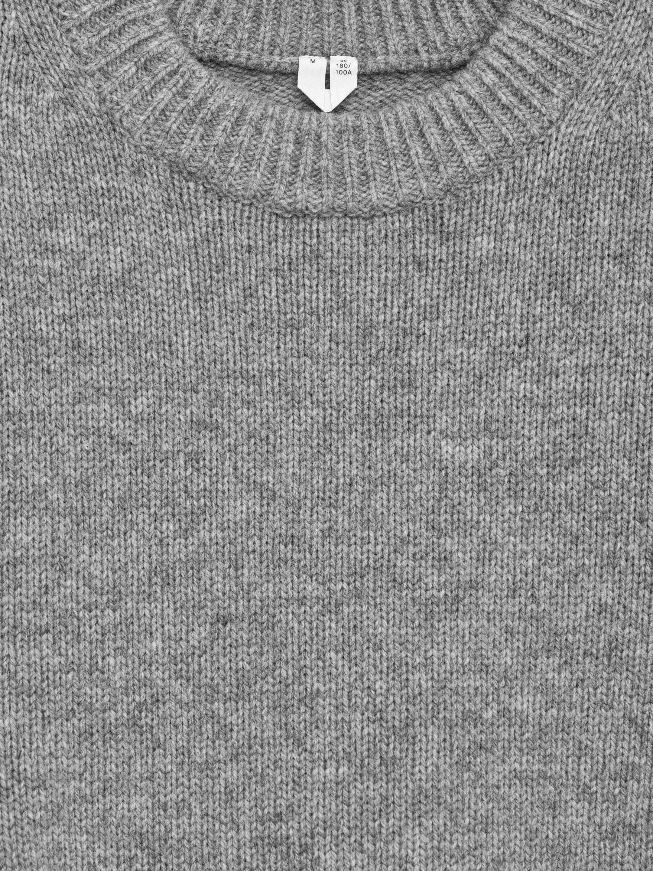 Ver imagen más grande: Jersey de lana de punto grueso - Gris claro jaspeado - HOMBRE | H&M ES 6