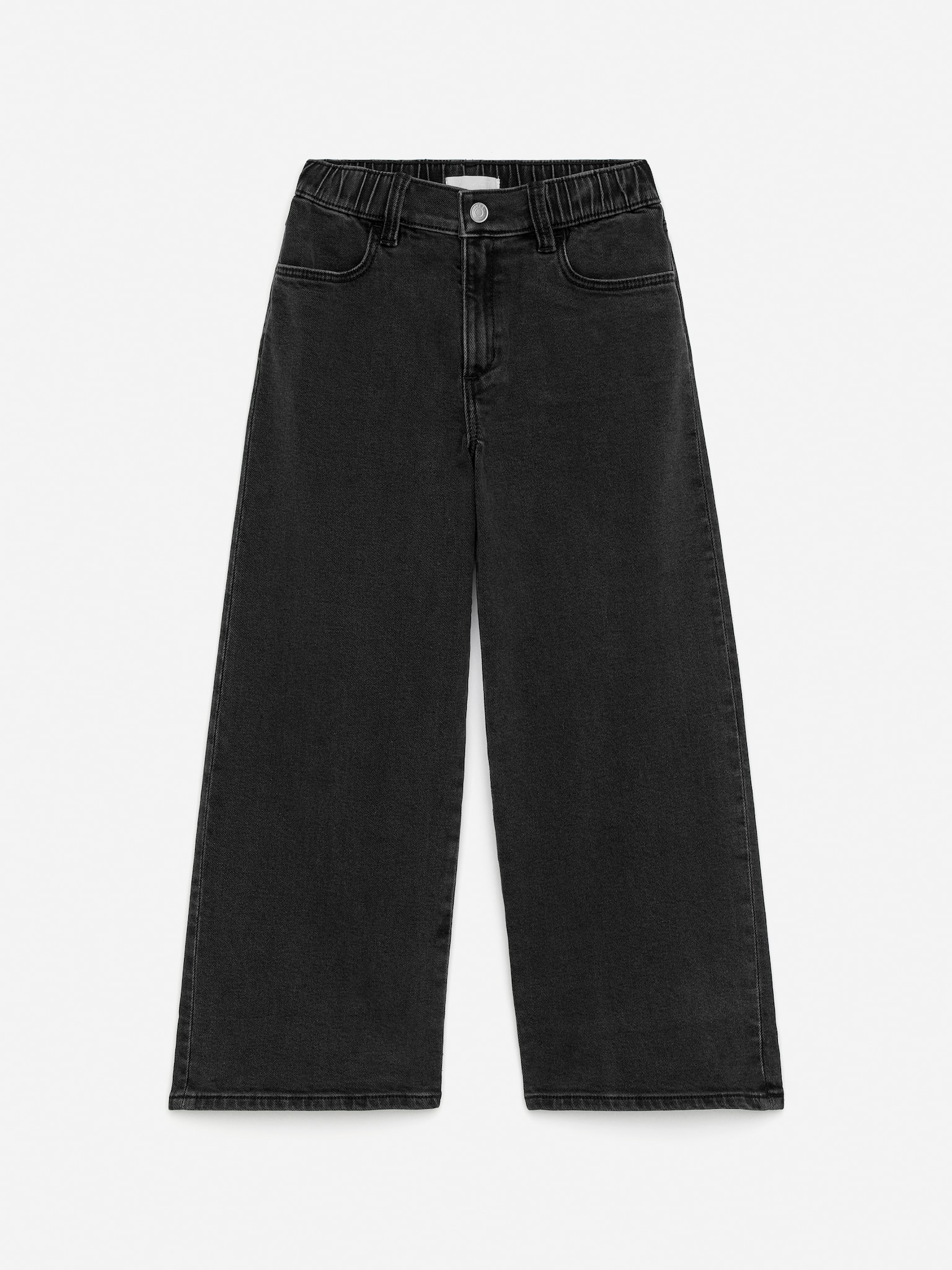 Wide Denim Trousers - Black/Yellow/Lilac/Blue/Purple/Blue