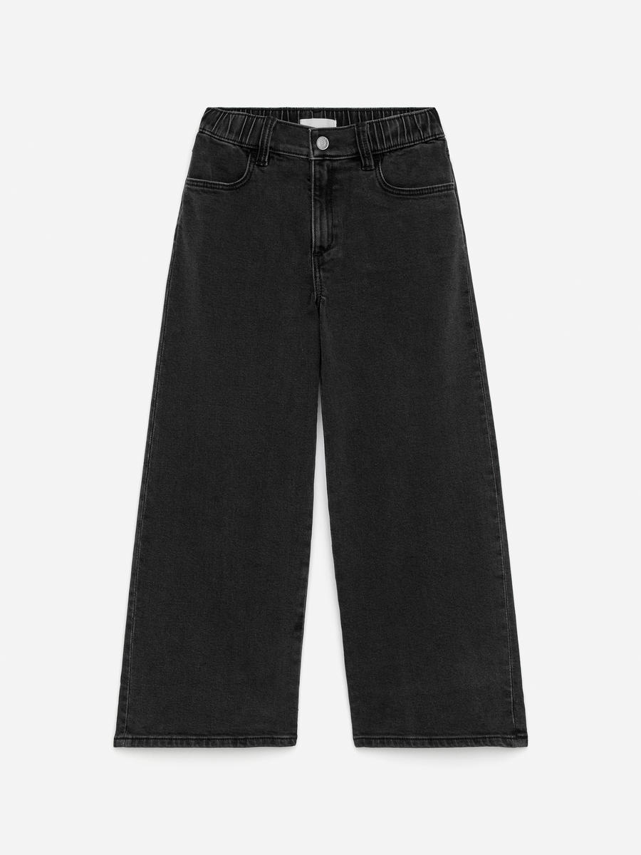 ARKET Girls  Wide Denim Trousers Black,  size 92