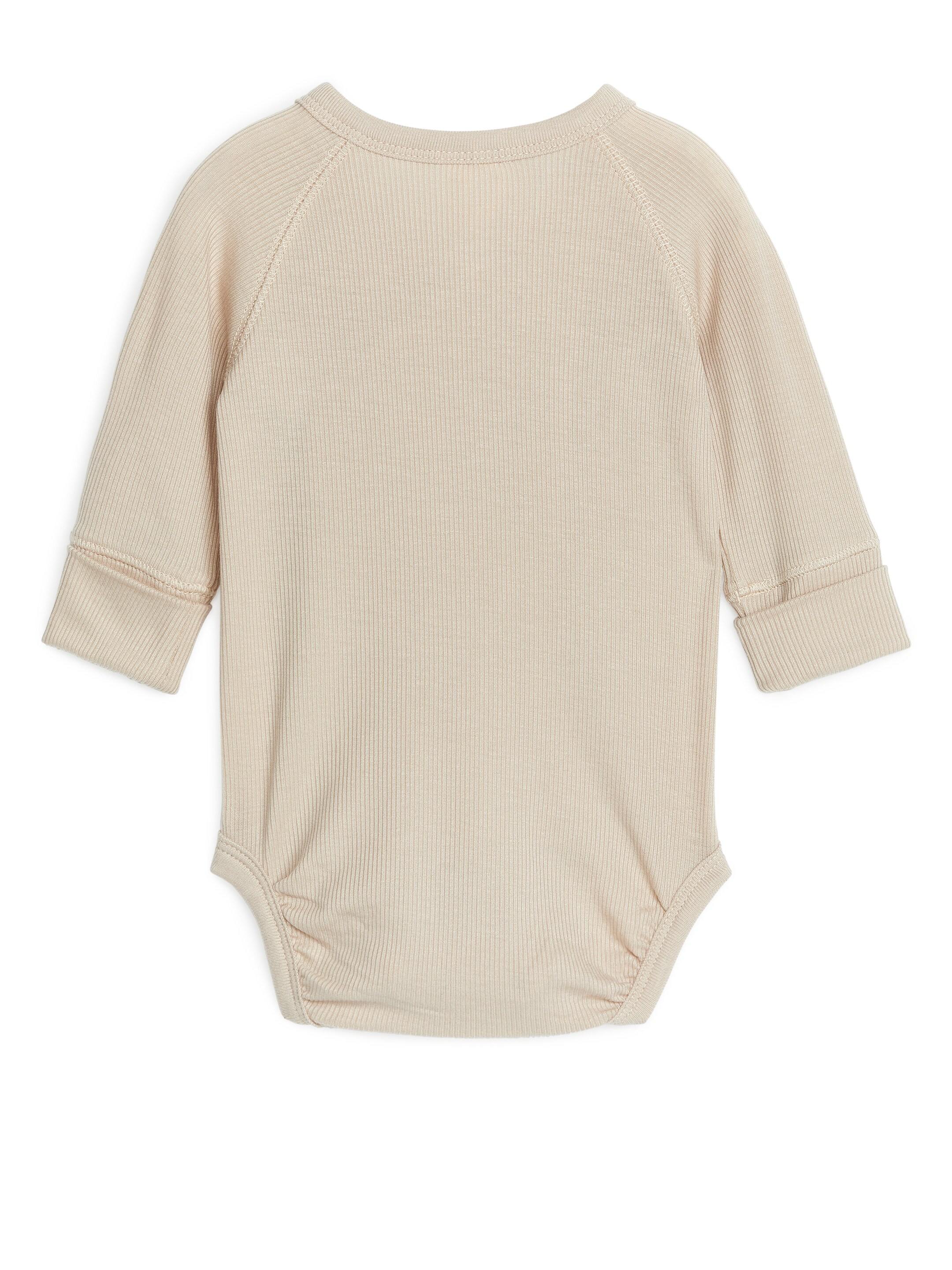 Ingrandisci l'immagine: Newborn Smooth Rib Bodysuit - Beige - BAMBINO | H&M CH 2