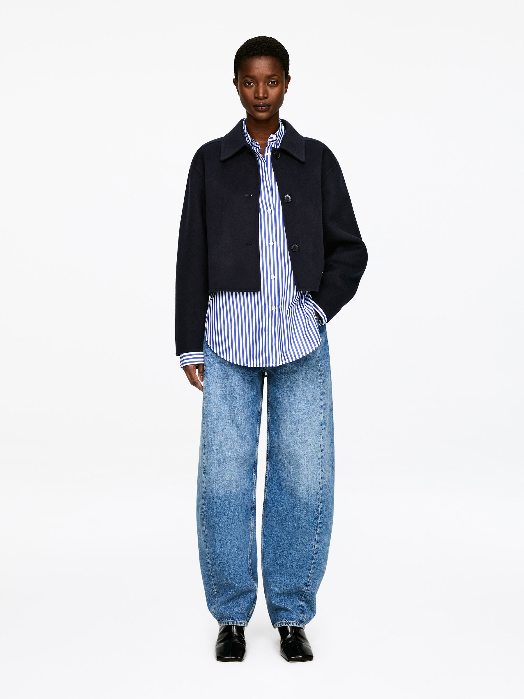 Doublé Wool-Blend Overshirt-#282731-17871