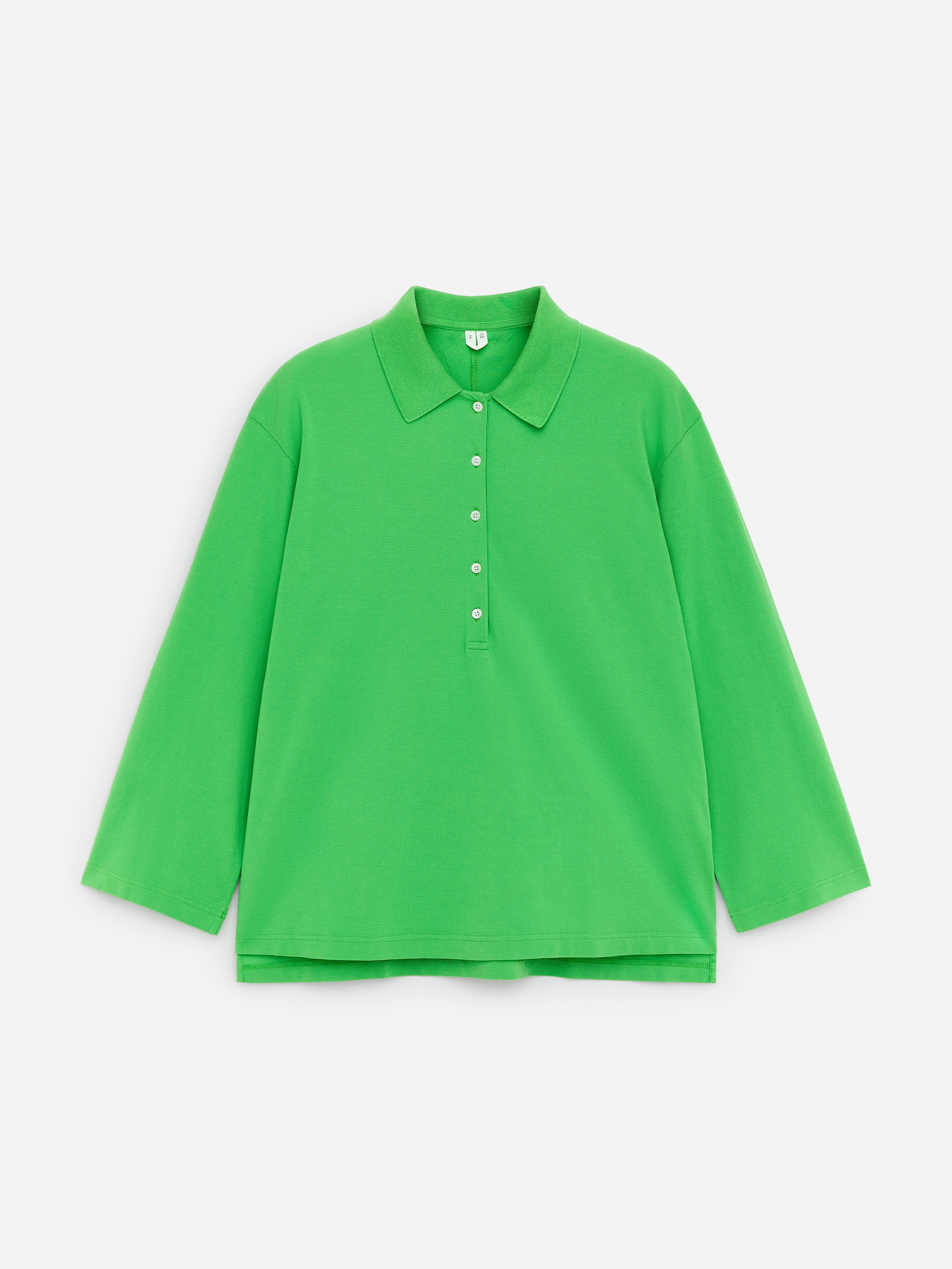 Polo shirt i piké-Grön-18725