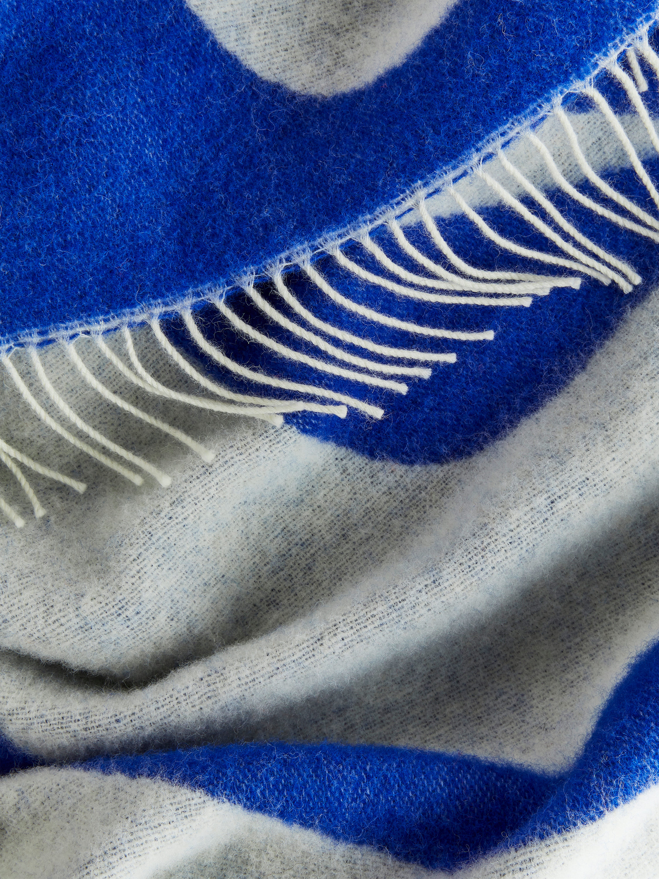 Klippan Wool Blanket – Blue/White – ARKET NO
