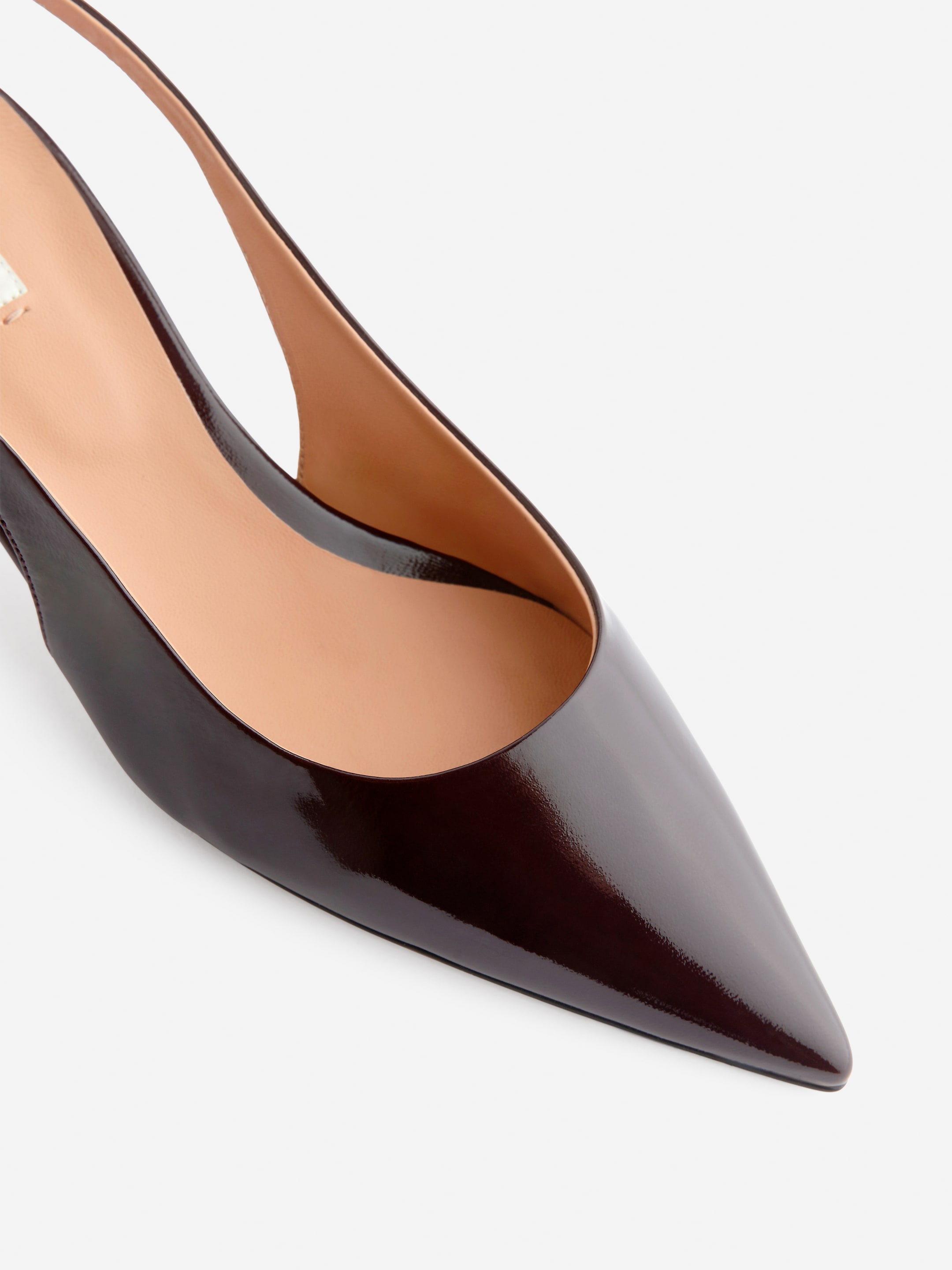 View larger image: Slingback Leather Pumps - Burgundy - Ladies | H&M GB 5