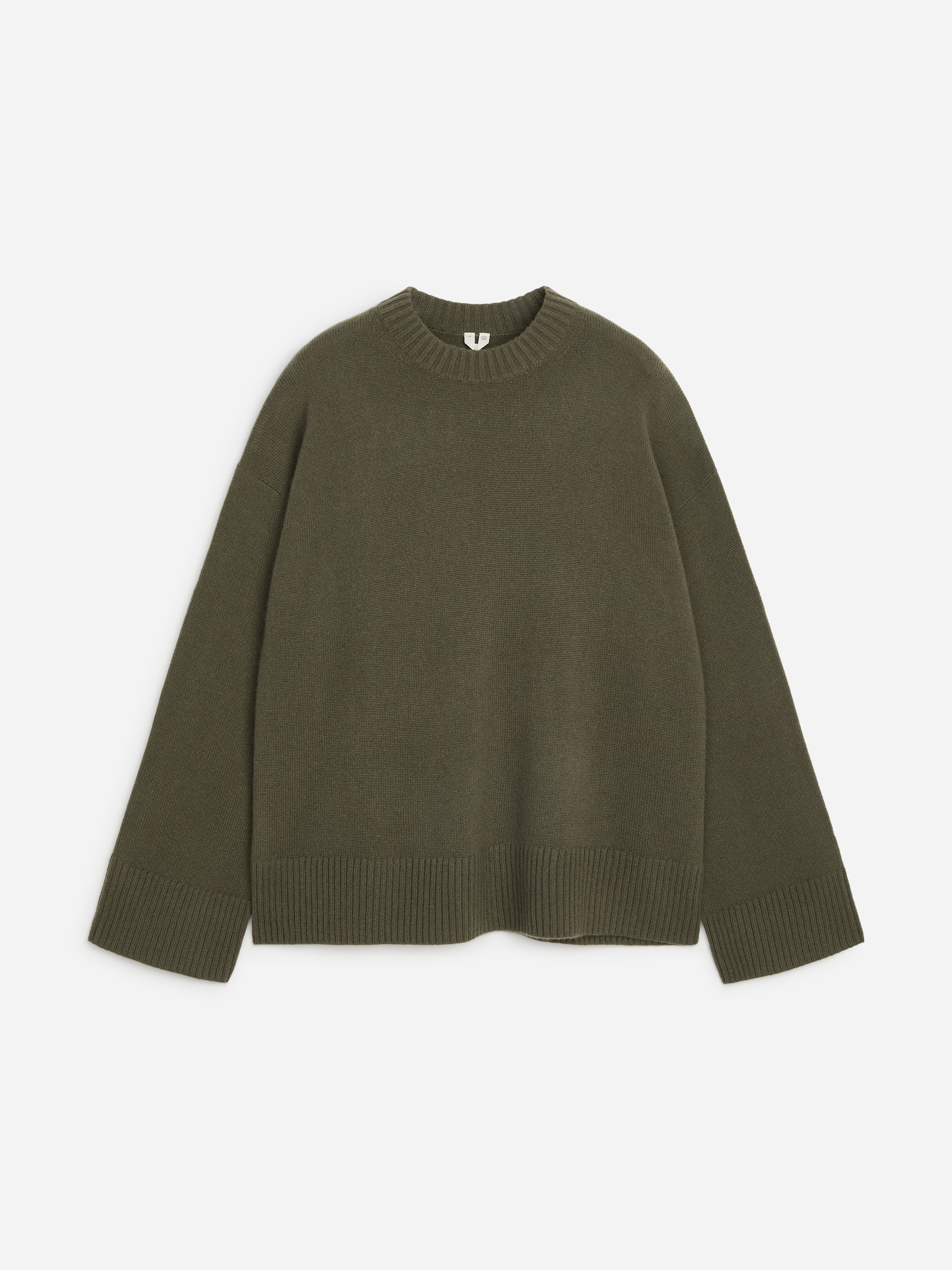 Oversized trøje i ren kashmir - Kakigrøn/Mørkeblå/Rød/Lys gråbrun