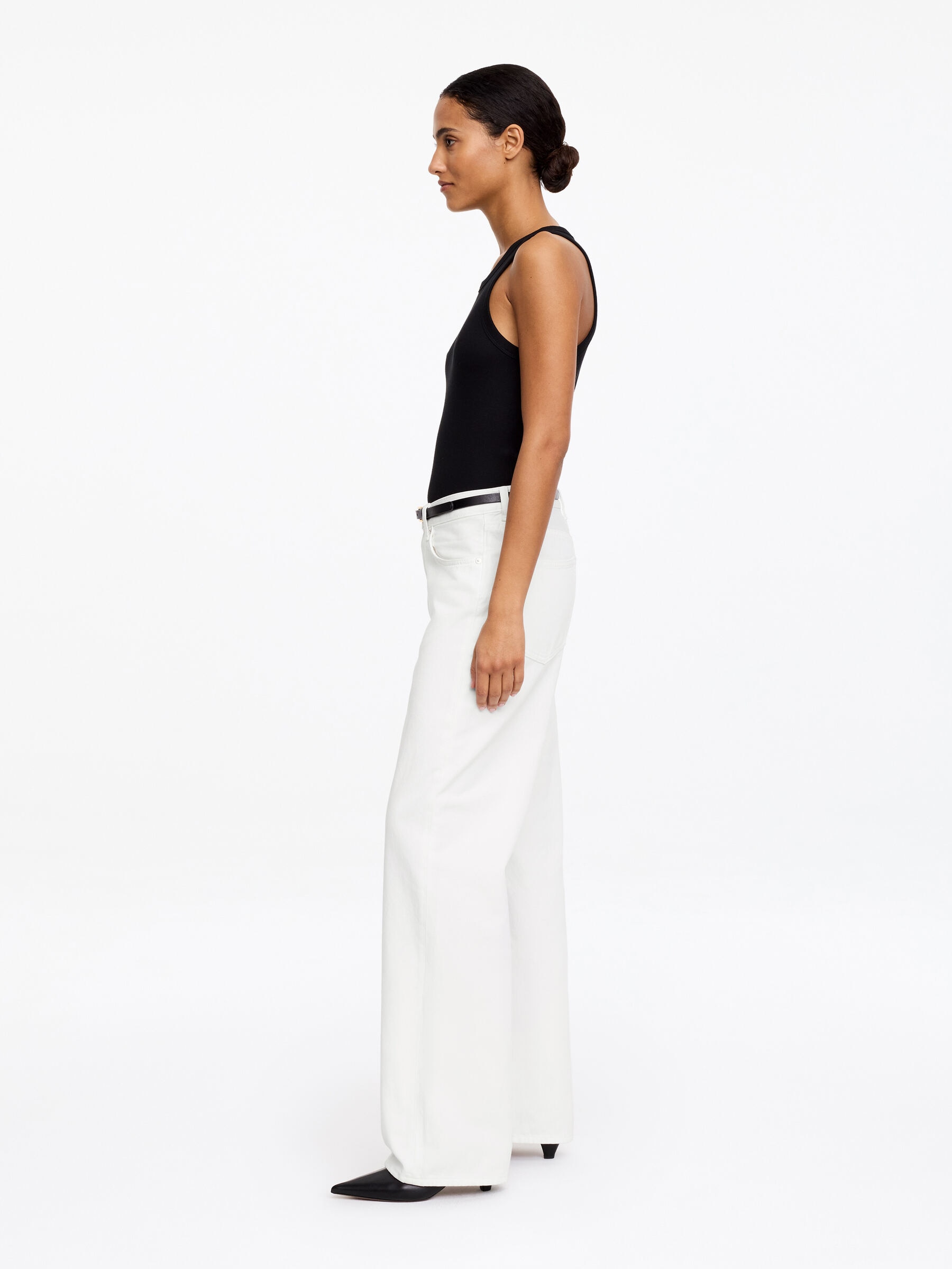 Vaqueros wide CORAL - Blanco - Corte relajado - Women - StillMedia/Lookbook - 2