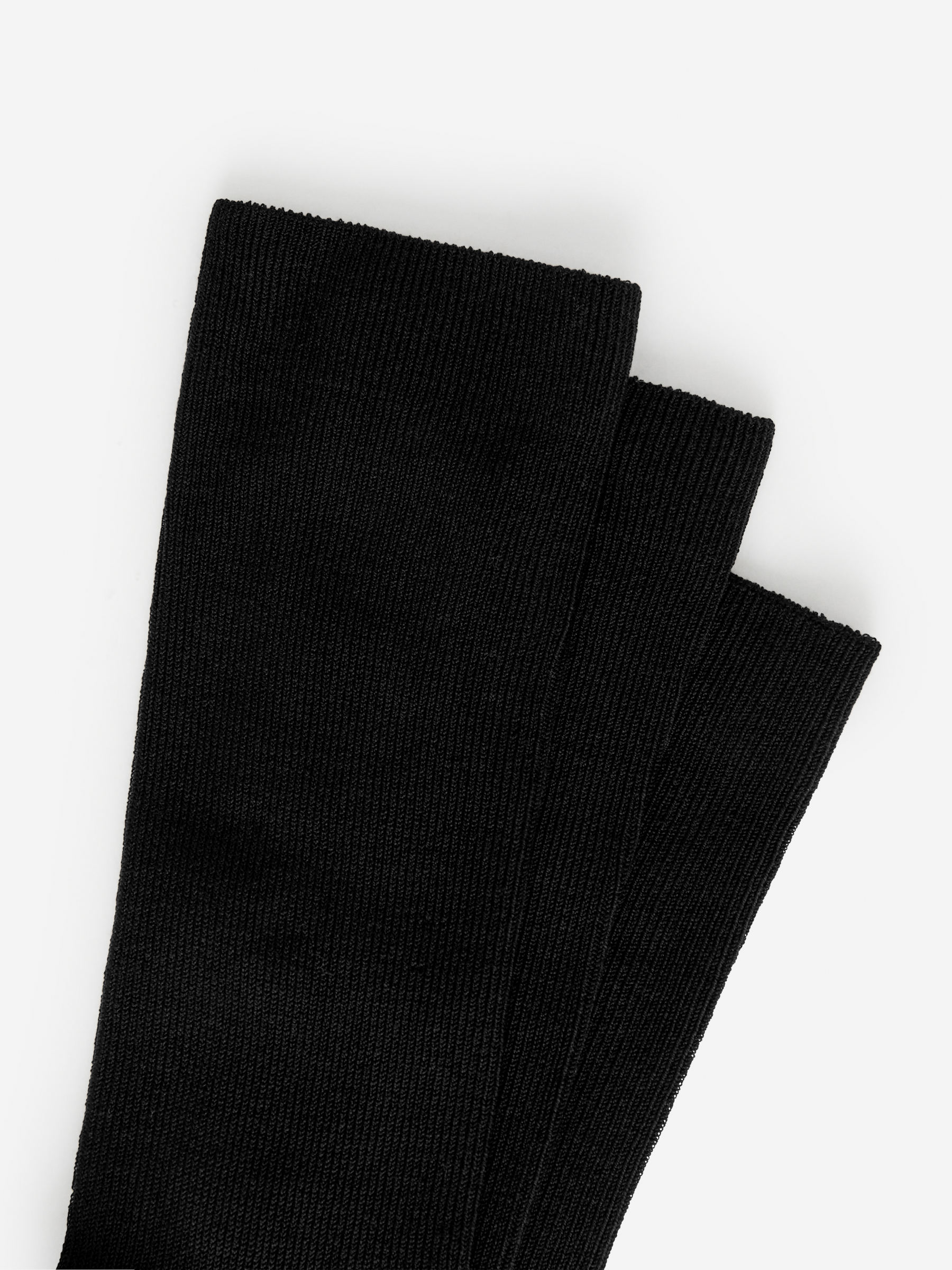 Mercerised Cotton Socks Set of 3 - Black - Women - StillMedia/DescriptiveDetail - 3