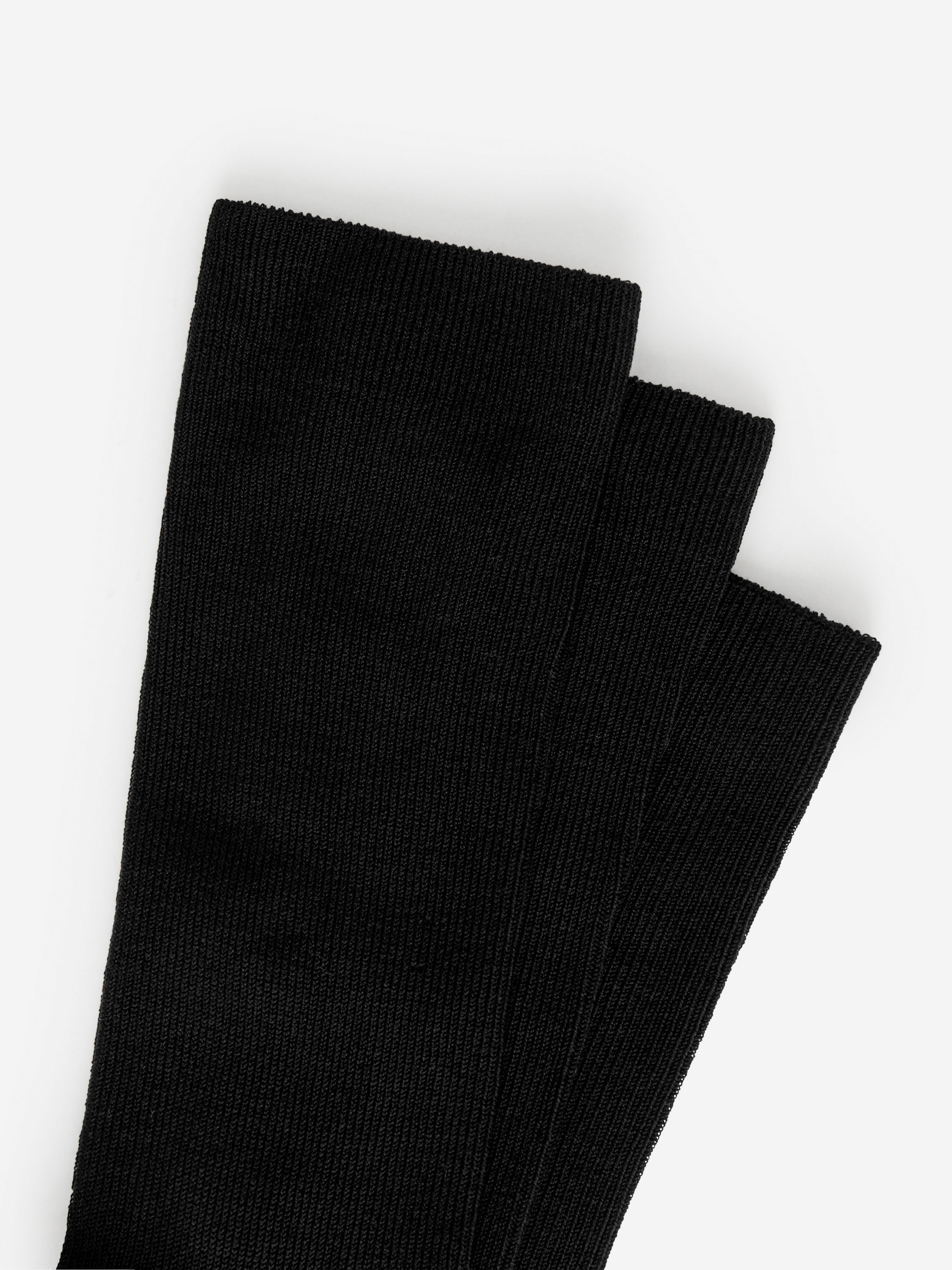 Mercerised Cotton Socks Set of 3 - Black - Women - StillMedia/DescriptiveDetail - 3