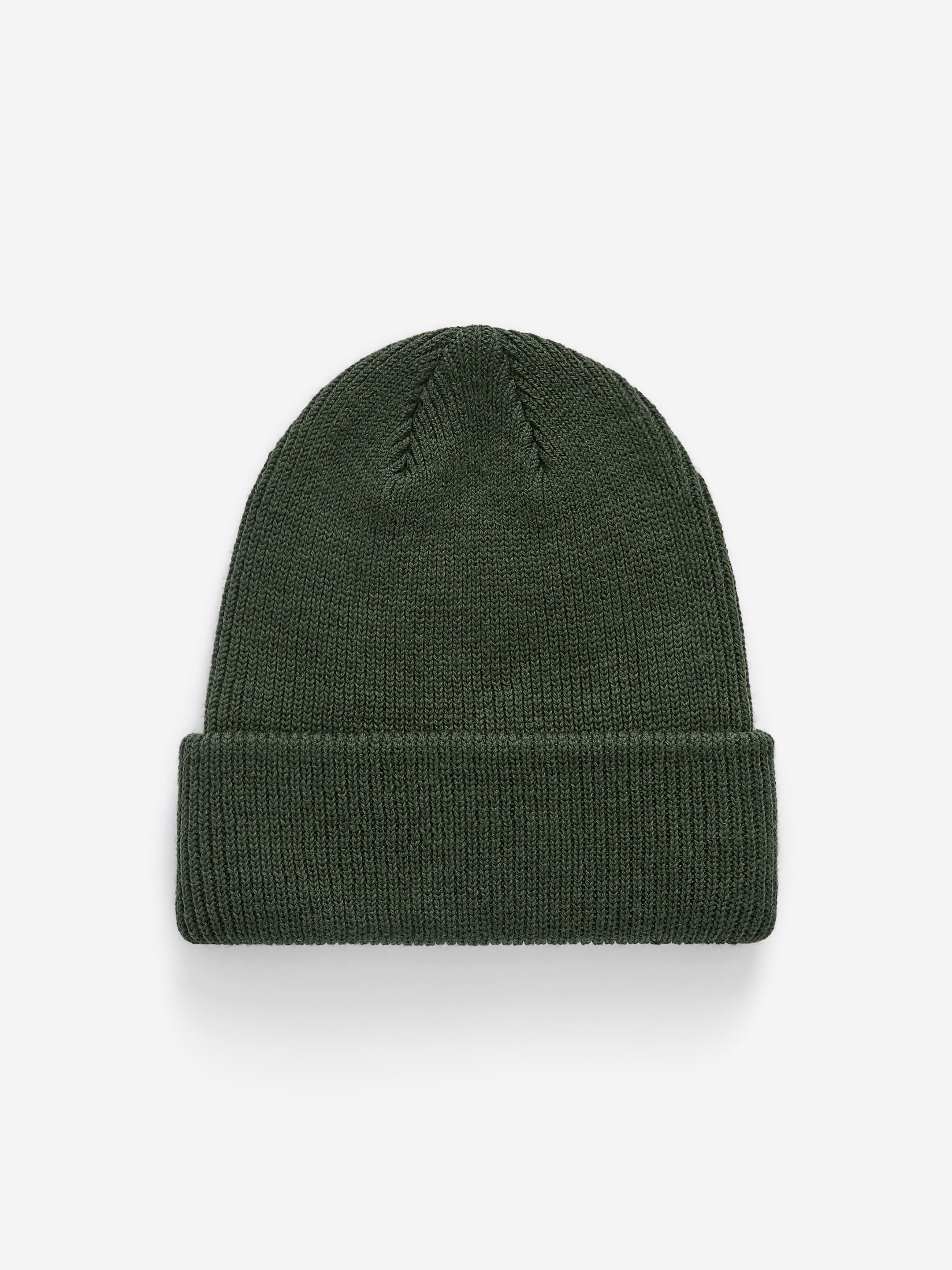 Wool-Cotton Beanie - Khaki Green - Men - StillMedia/DescriptiveStillLife - 1