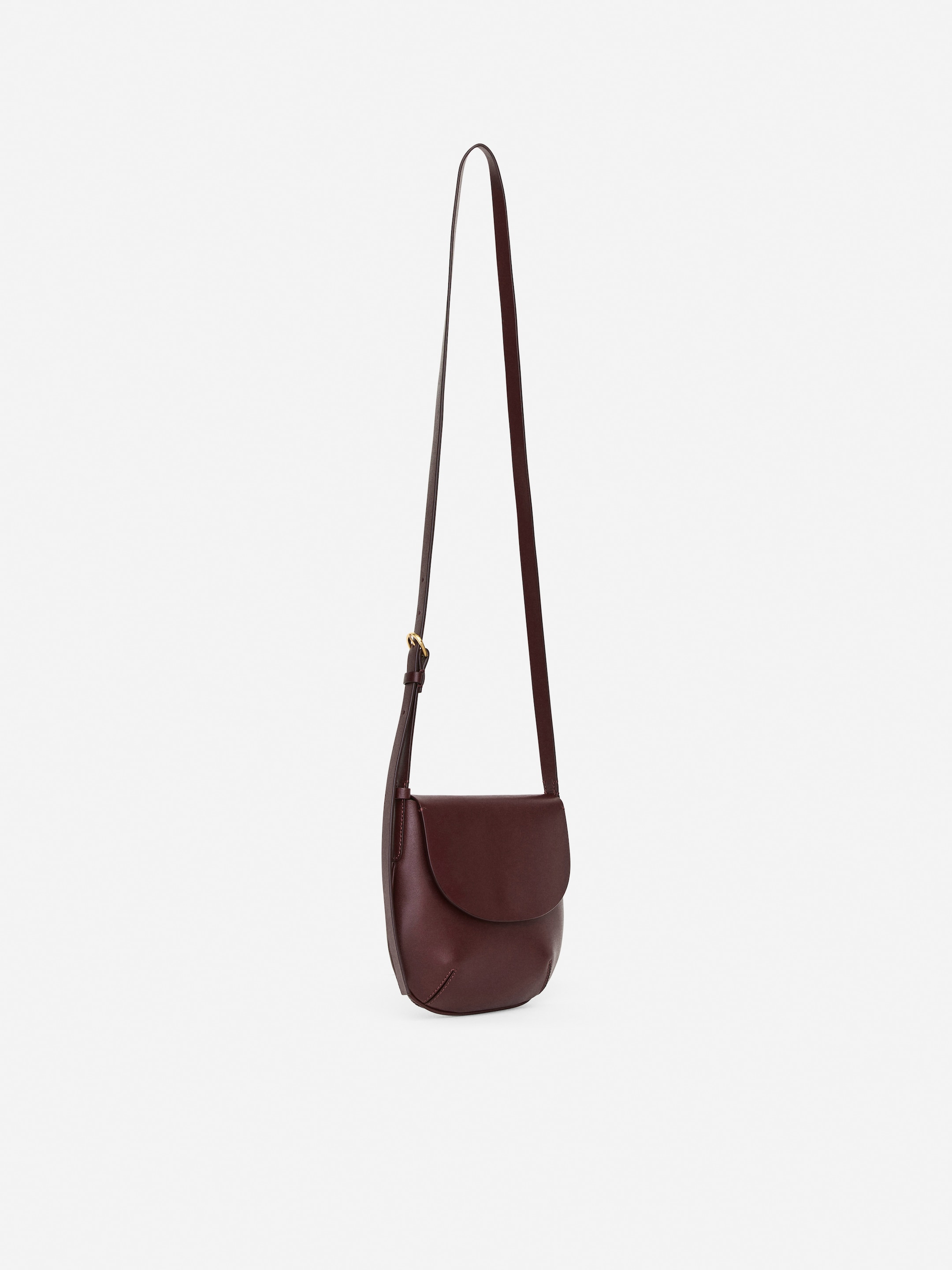 Leather Crossbody Bag - Dark Red - Women - StillMedia/DescriptiveStillLife - 2