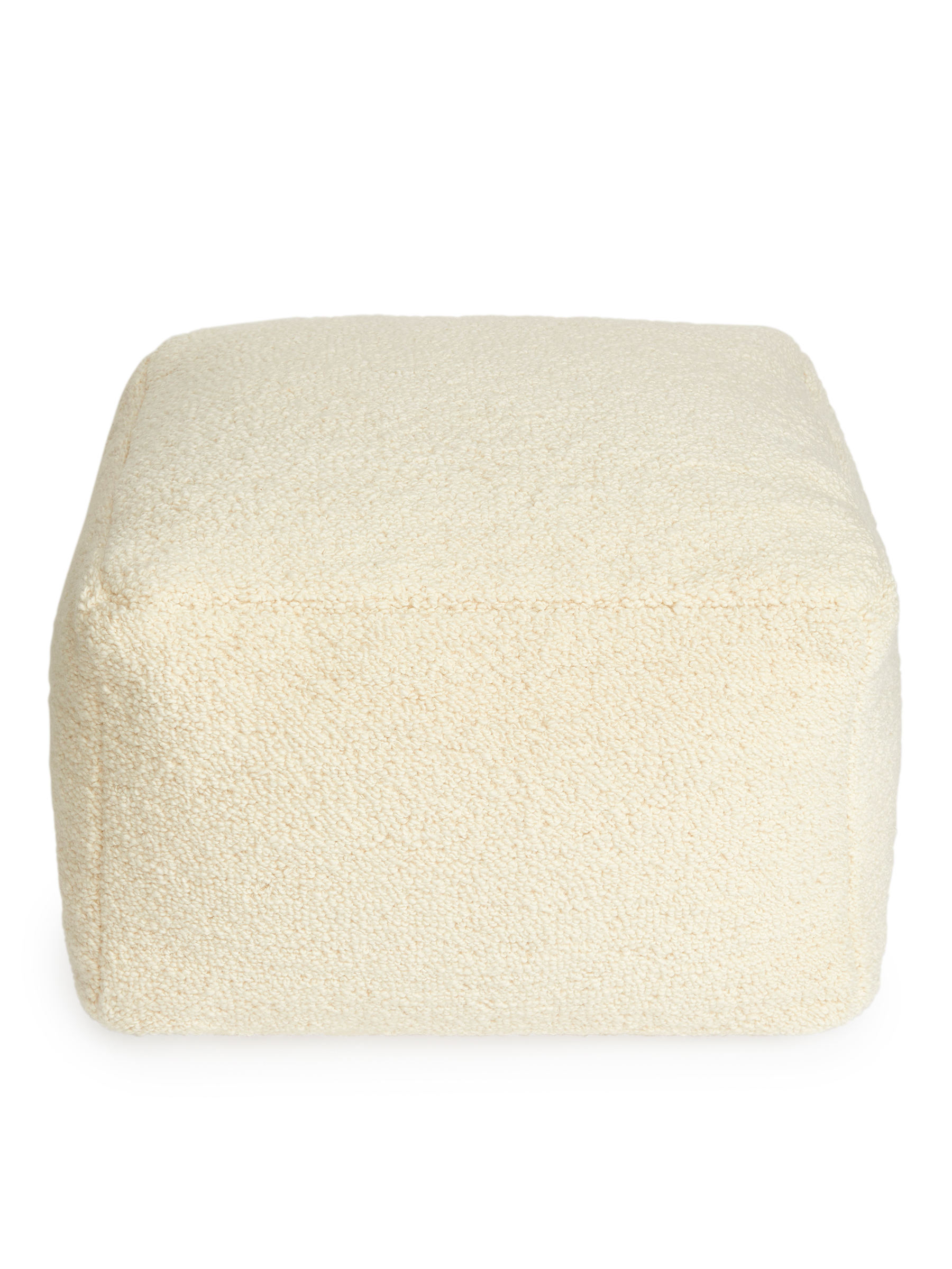 Puff aus Baumwolle und Wolle - Cremeweiß - Haushaltswaren - StillMedia/DescriptiveStillLife - 3