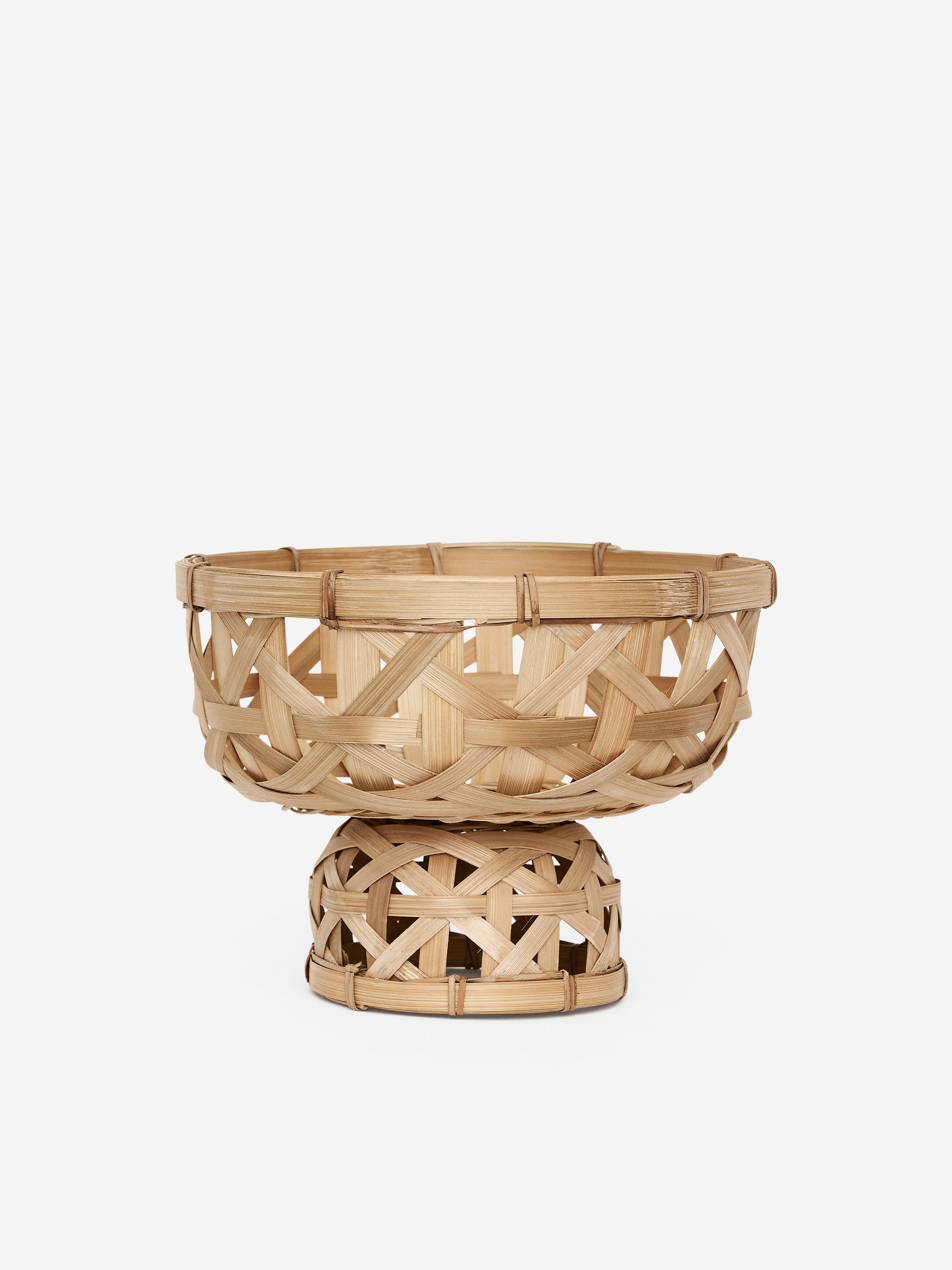 Bamboo Basket 26 cm-Beige-15822