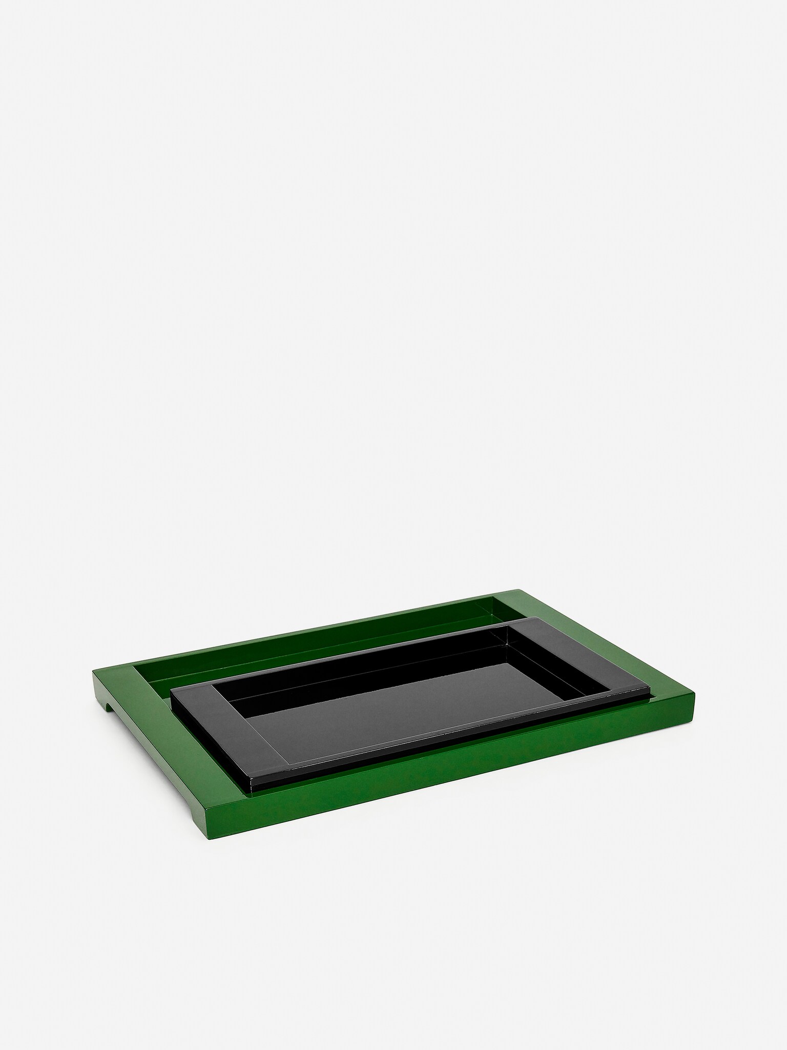 Lacquered Tray 39x20 cm - Black - 2