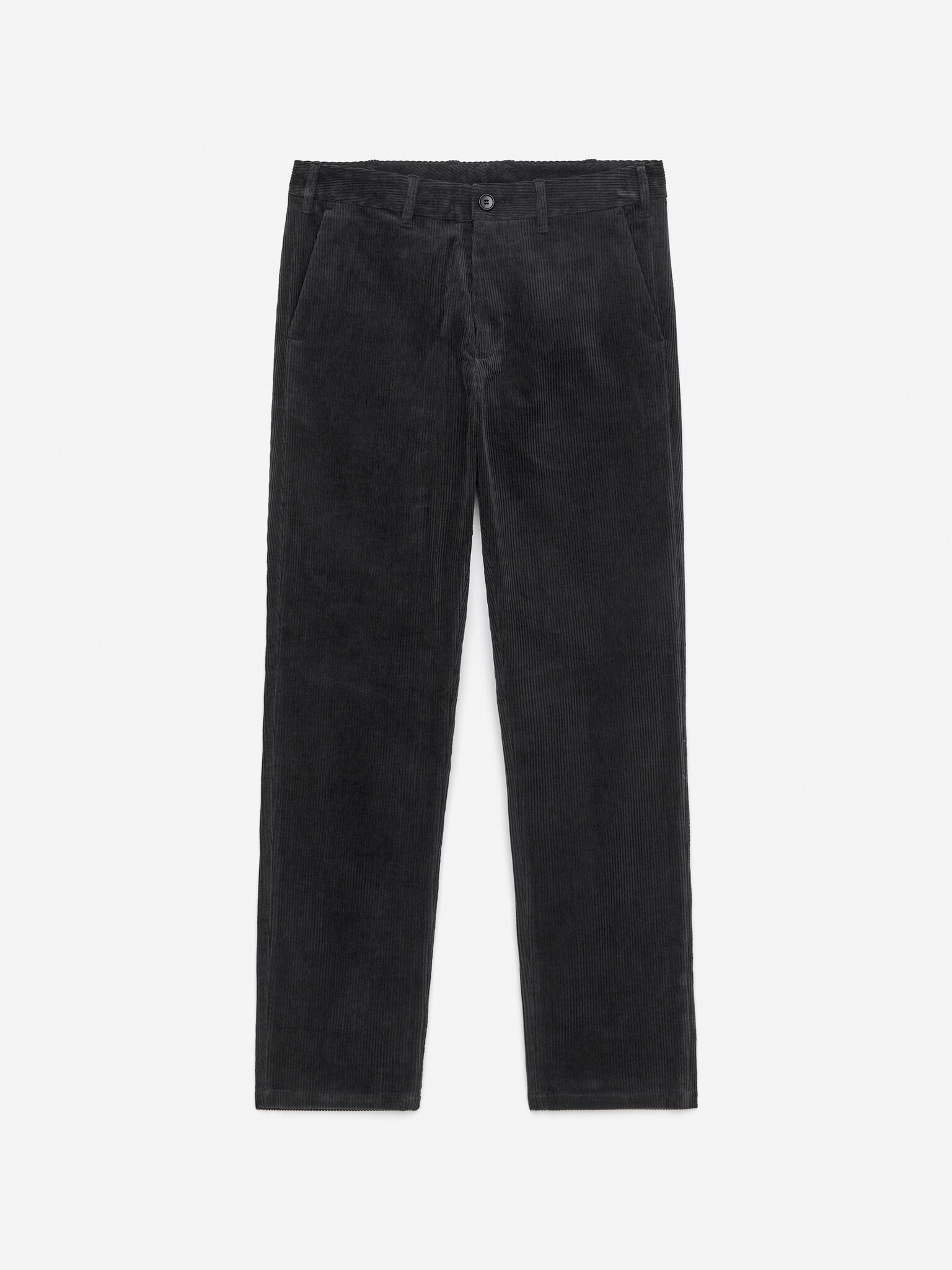 Pantalon chino droit en velours côtelé - Noir/Bleu foncé - 2