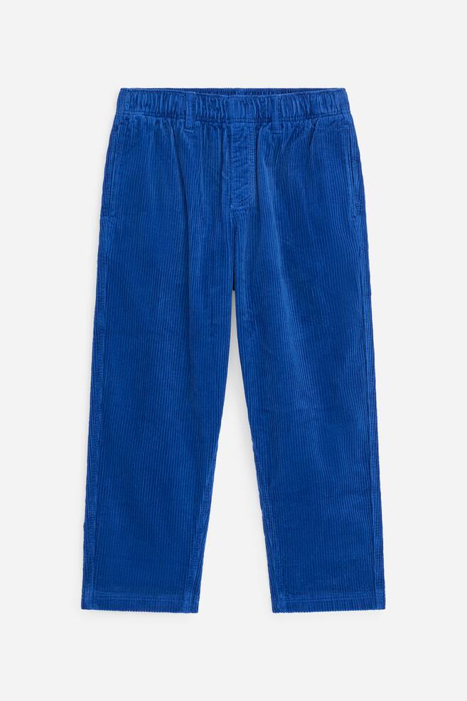 Corduroy Trousers - Blue/Dark Blue/Brown/Khaki Green - 1