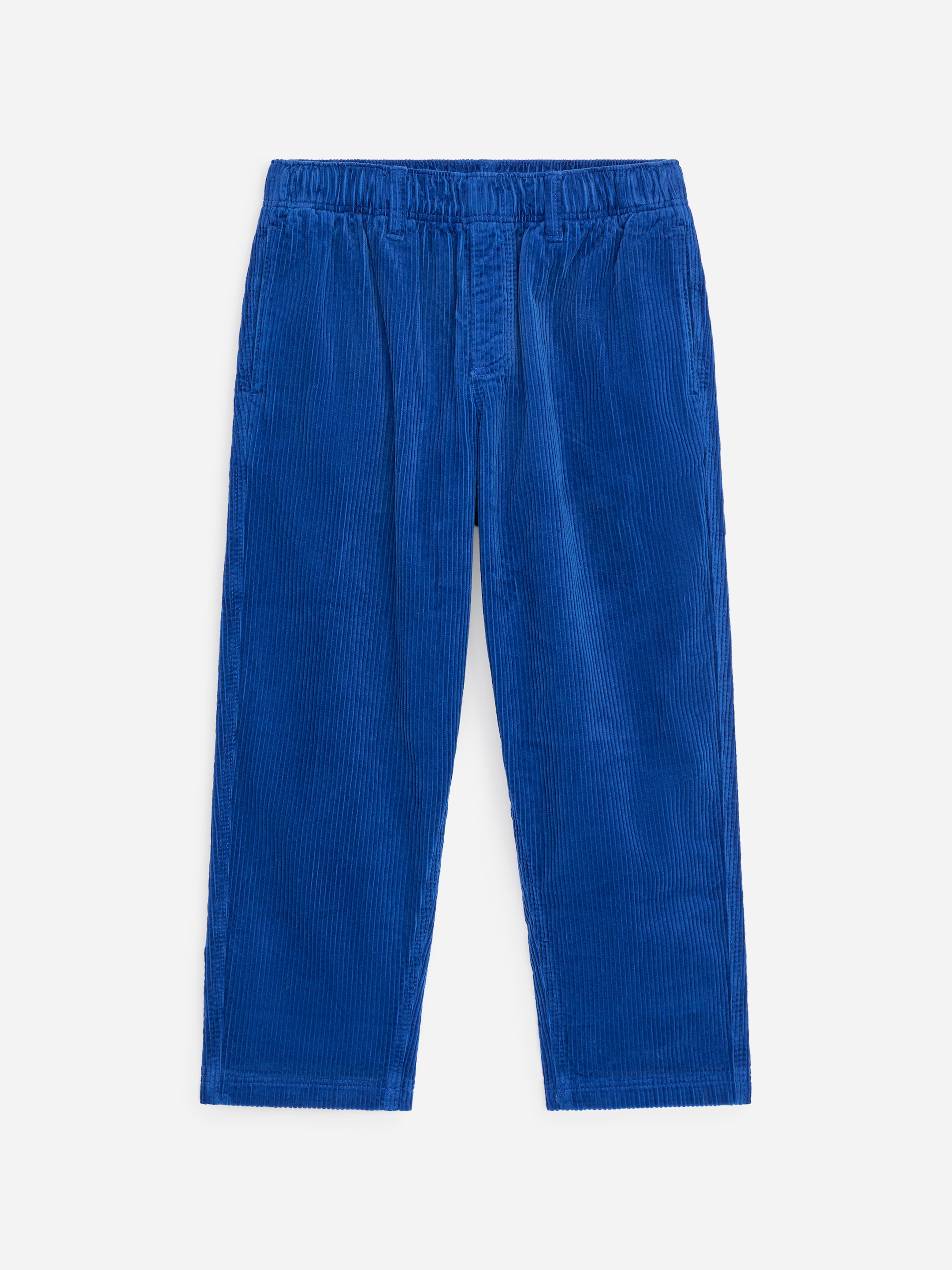 Corduroy Trousers-Blue-20639
