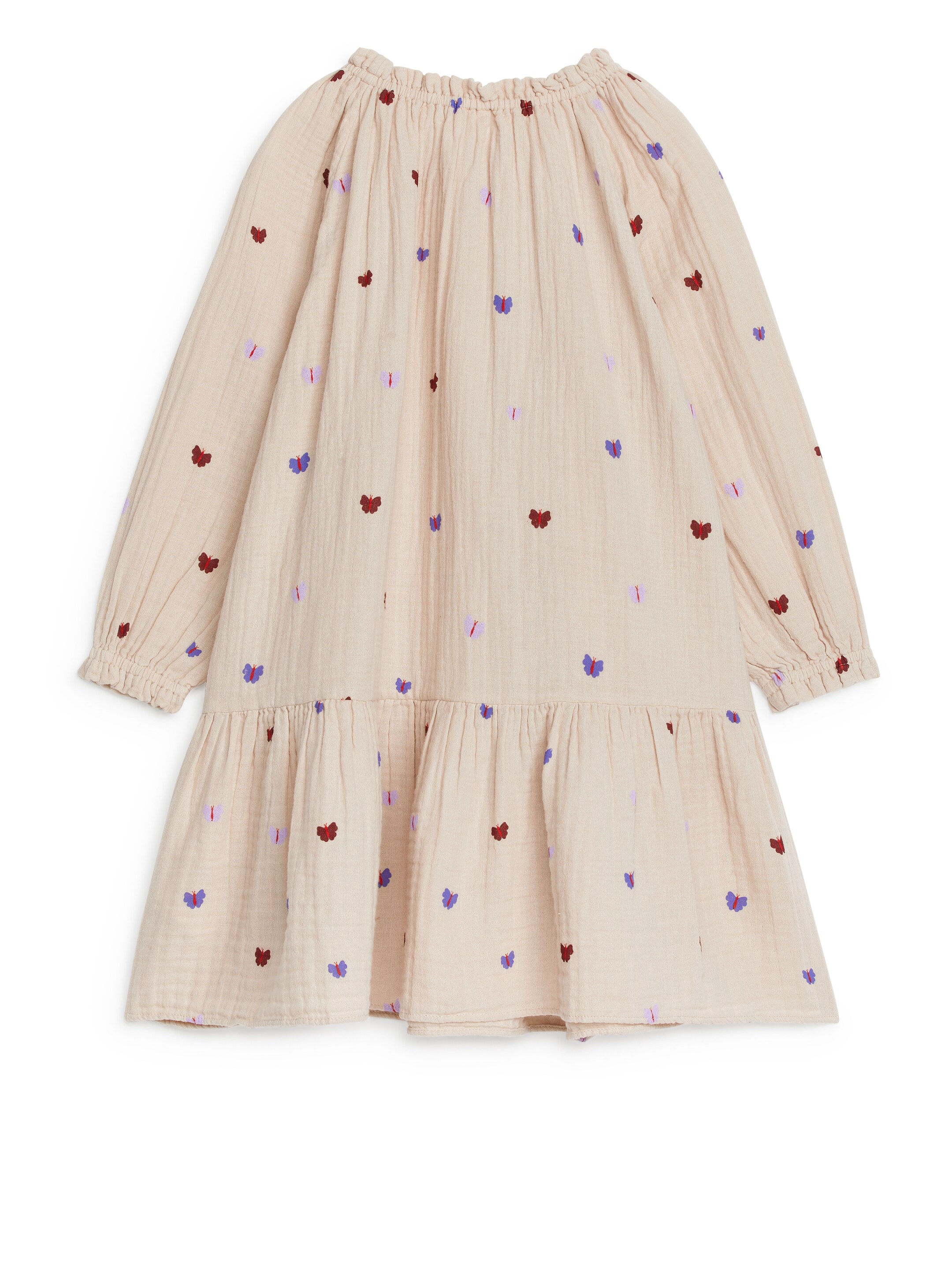 Zobrazit větší obrázek: Mušelínové šaty - Beige/Butterflies - DĚTI | H&M CZ 2