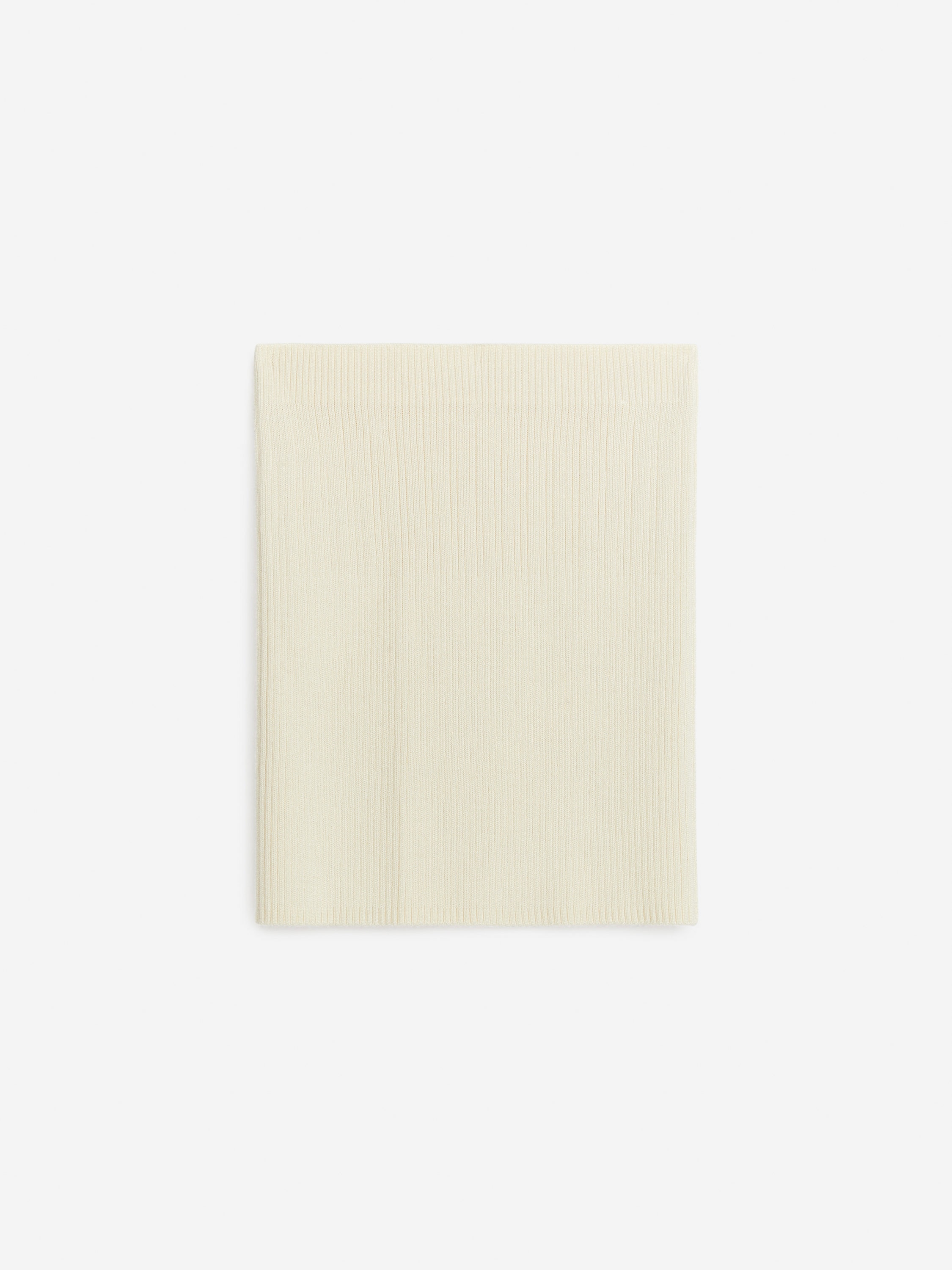 Merino Wool-Cotton Skirt-#F0EDD7-6492