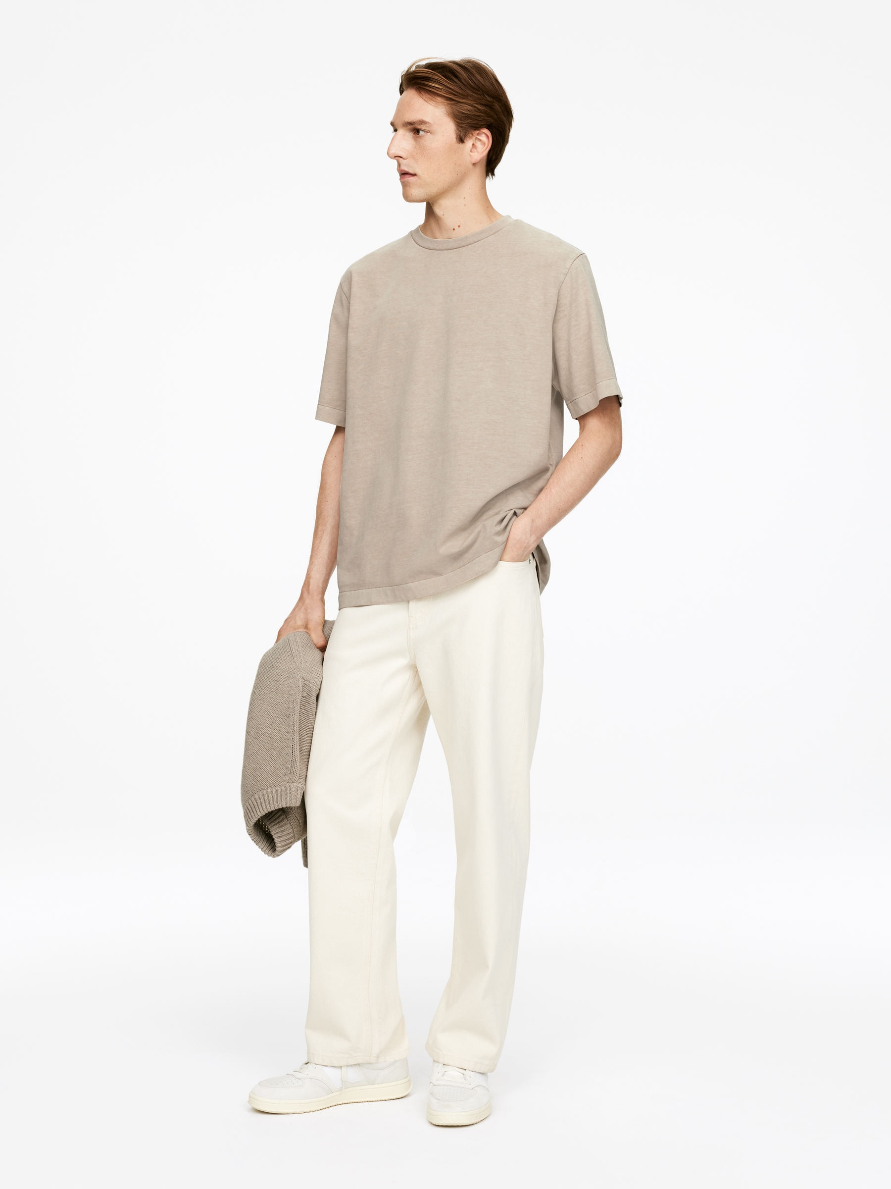 T-shirt décontracté - Beige - Relaxed fit - Homme - StillMedia/Lookbook - 5