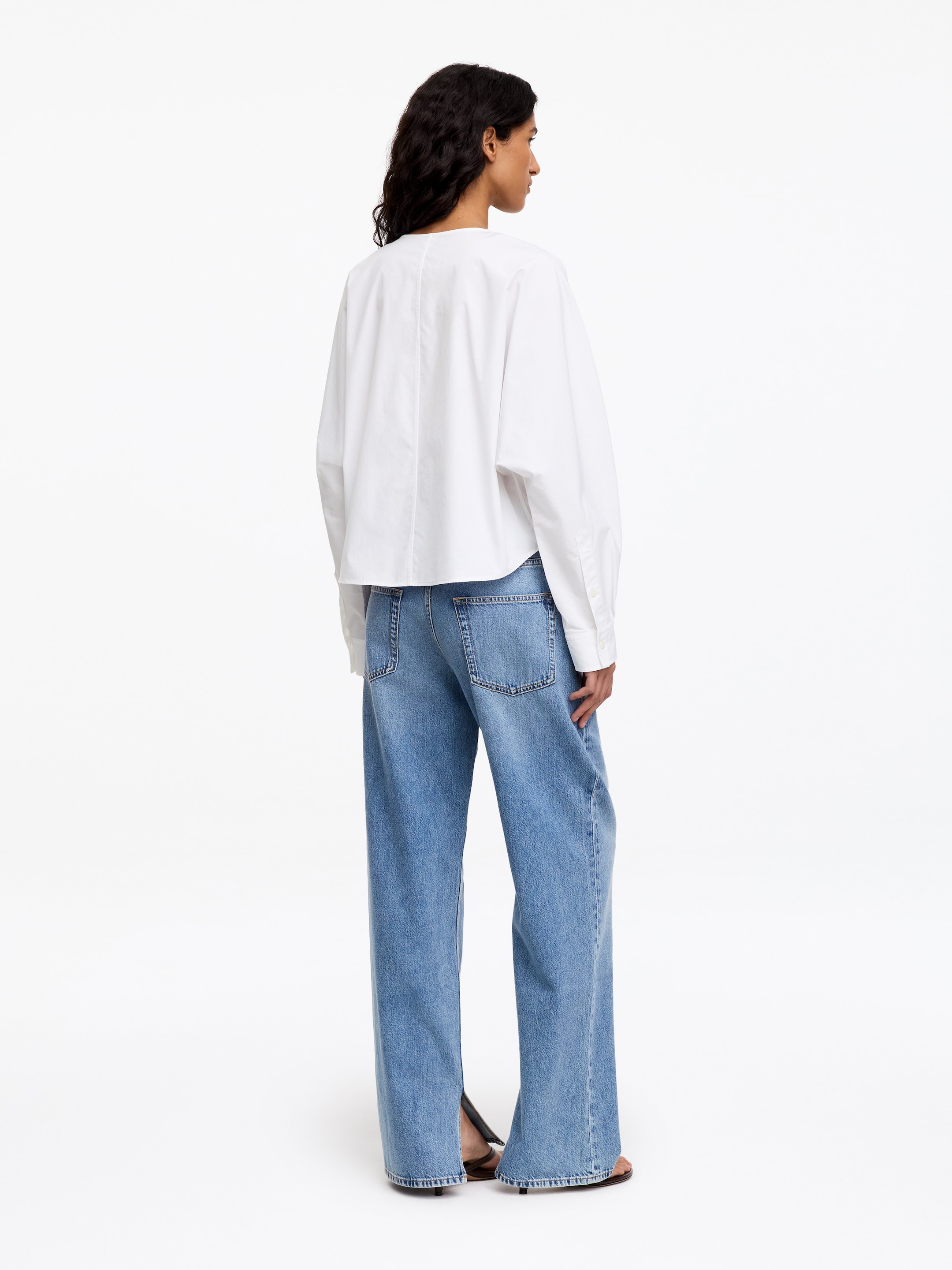 Hemd aus Baumwoll-Popeline - Weiß - Regular Fit - Women - StillMedia/Lookbook - 5