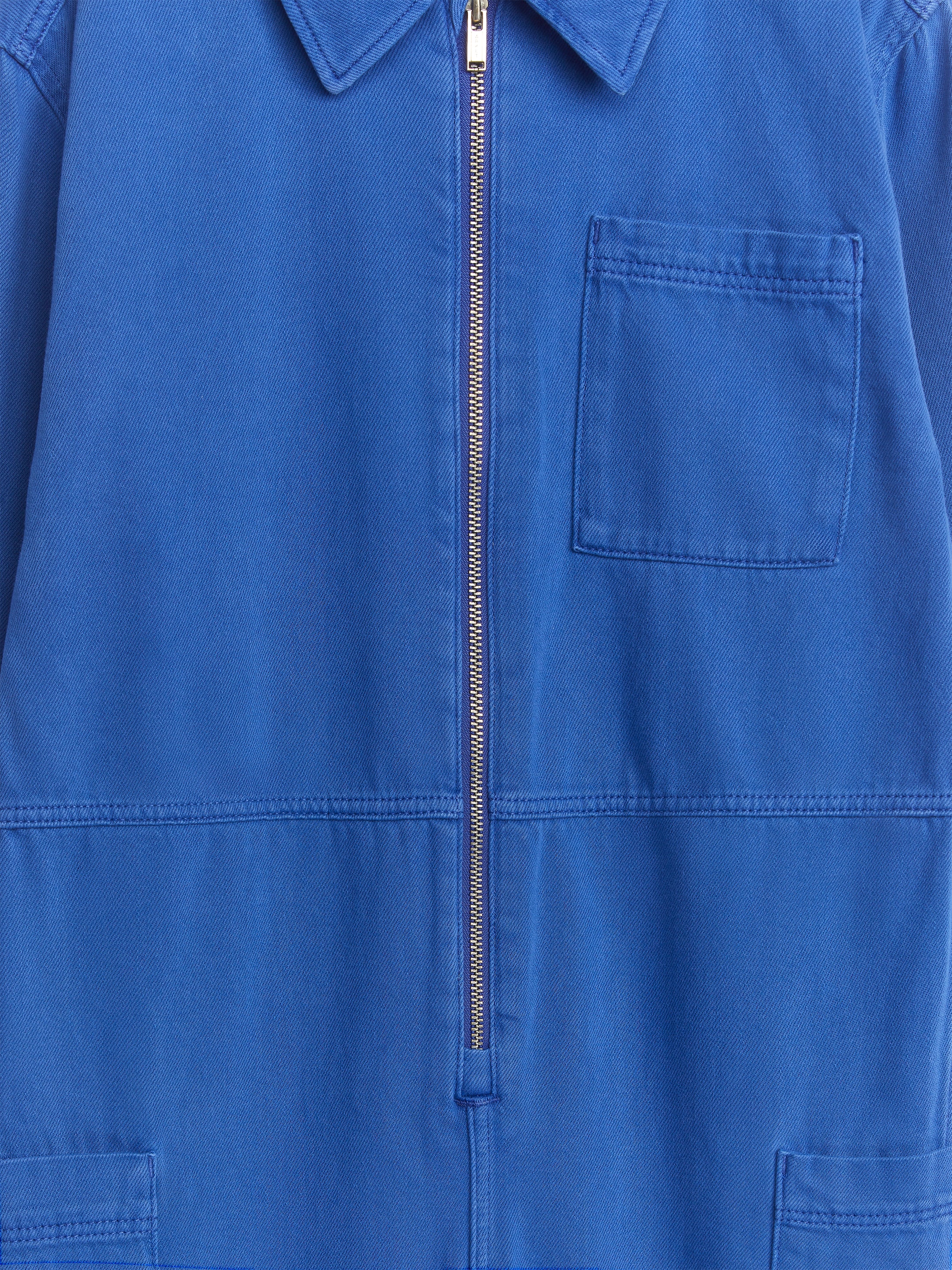Oversized overall i bomull - Klarblå - Loose fit - Children - StillMedia/DescriptiveDetail - 1