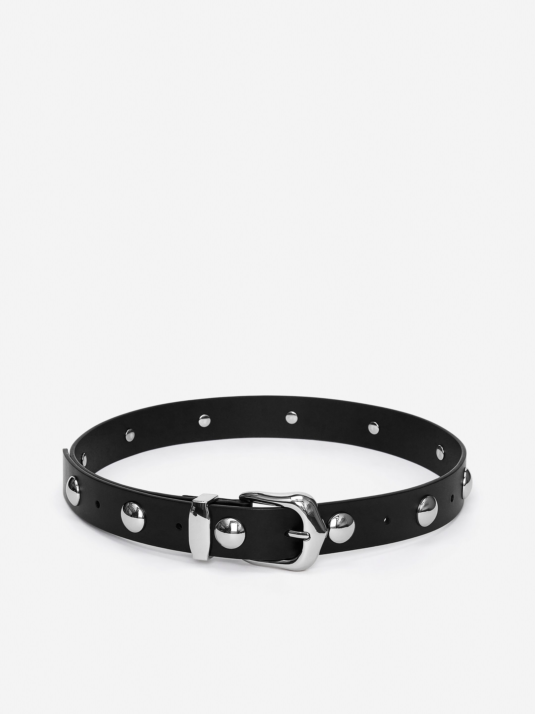 Ver imagen más grande: Cinturón de piel con tachuelas - Negro - MUJER | H&M ES 3