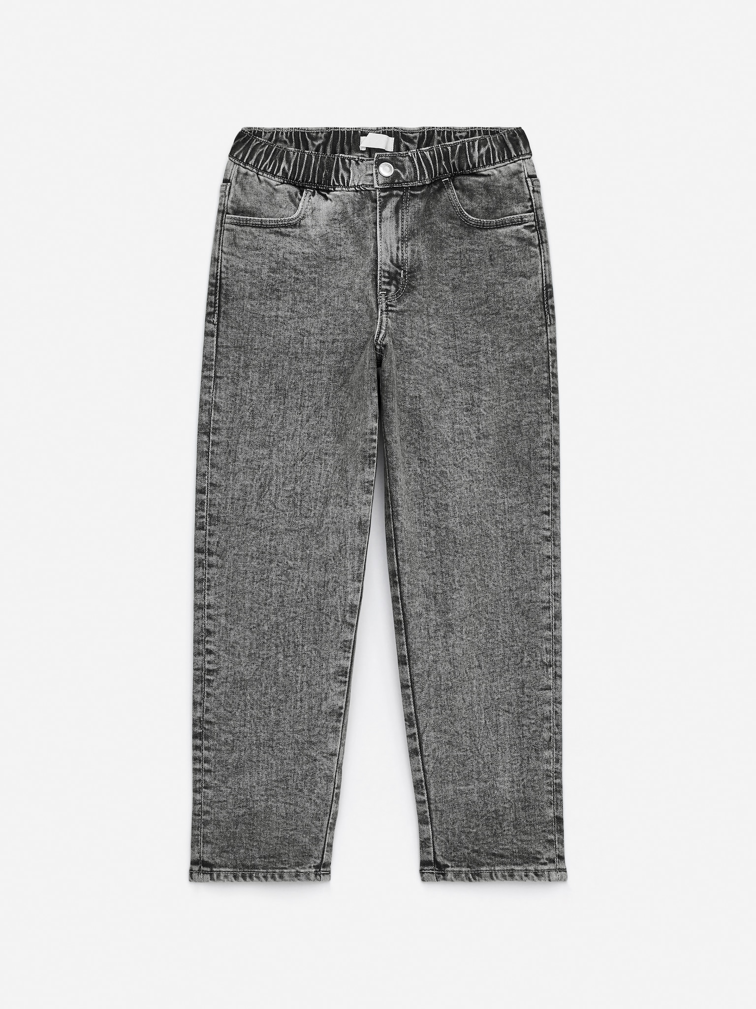 Дънкови панталони с ластик - Изпрано сиво/Тъмносиньо/Черен/Washed Black/Mid Blue/Средно синьо/Светлосин/Тъмносиньо