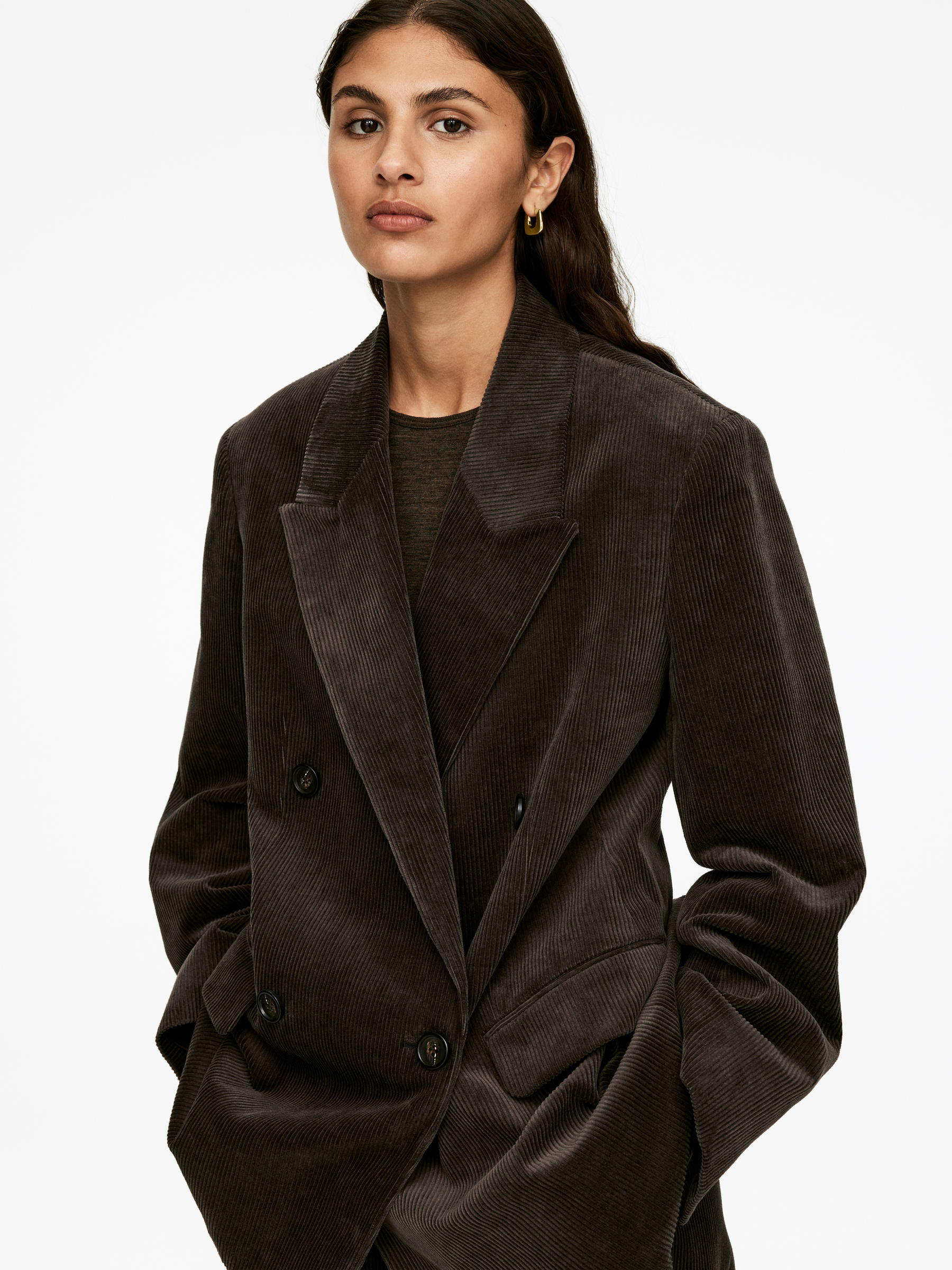 Gold-Plated Mini Hoop Earrings - Gold - Women - StillMedia/Lookbook - 5