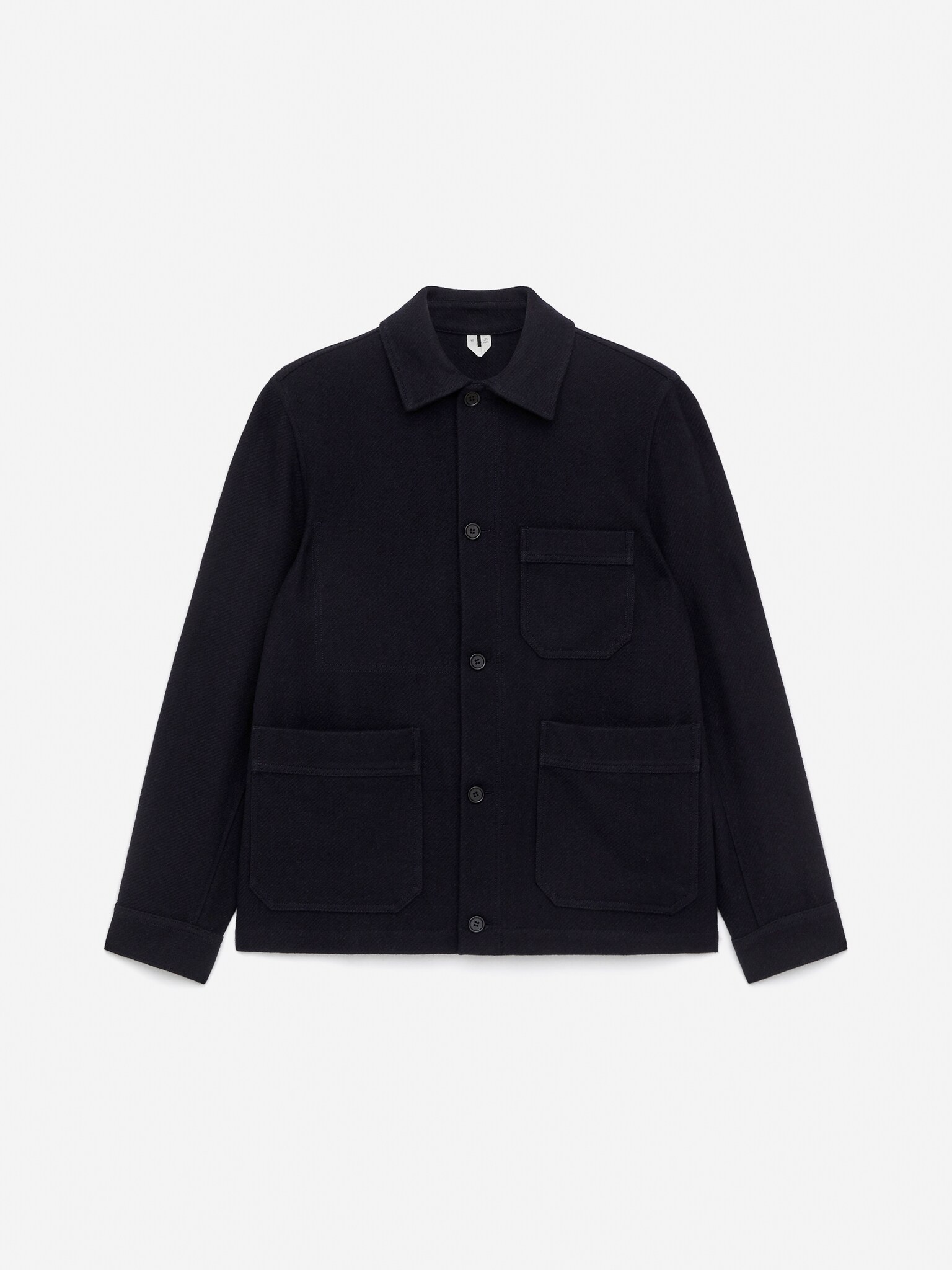 Sobrecamisa en mezcla de lana - Azul oscuro