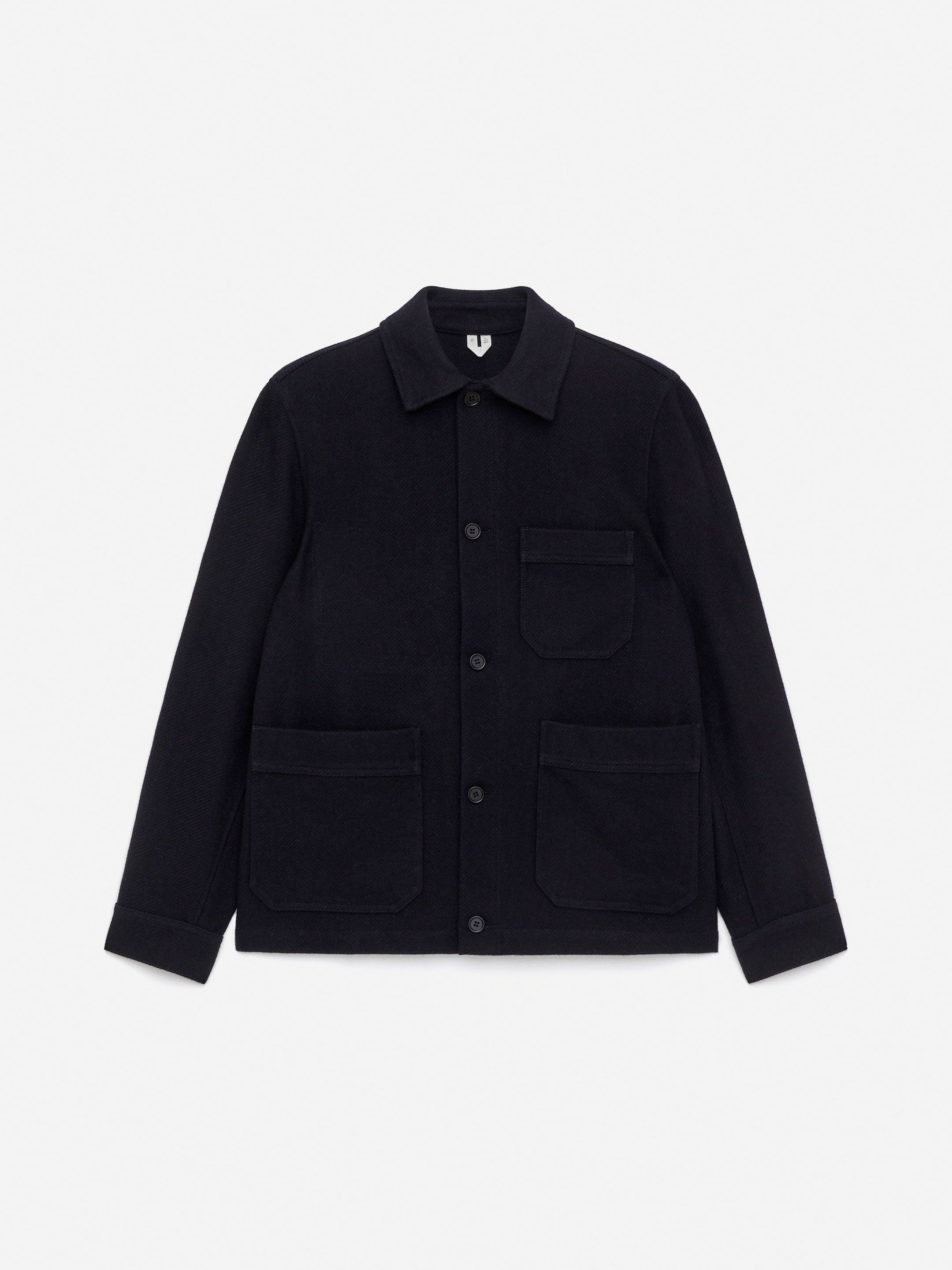 Ver imagen más grande: Sobrecamisa en mezcla de lana - Azul oscuro - HOMBRE | H&M ES 5