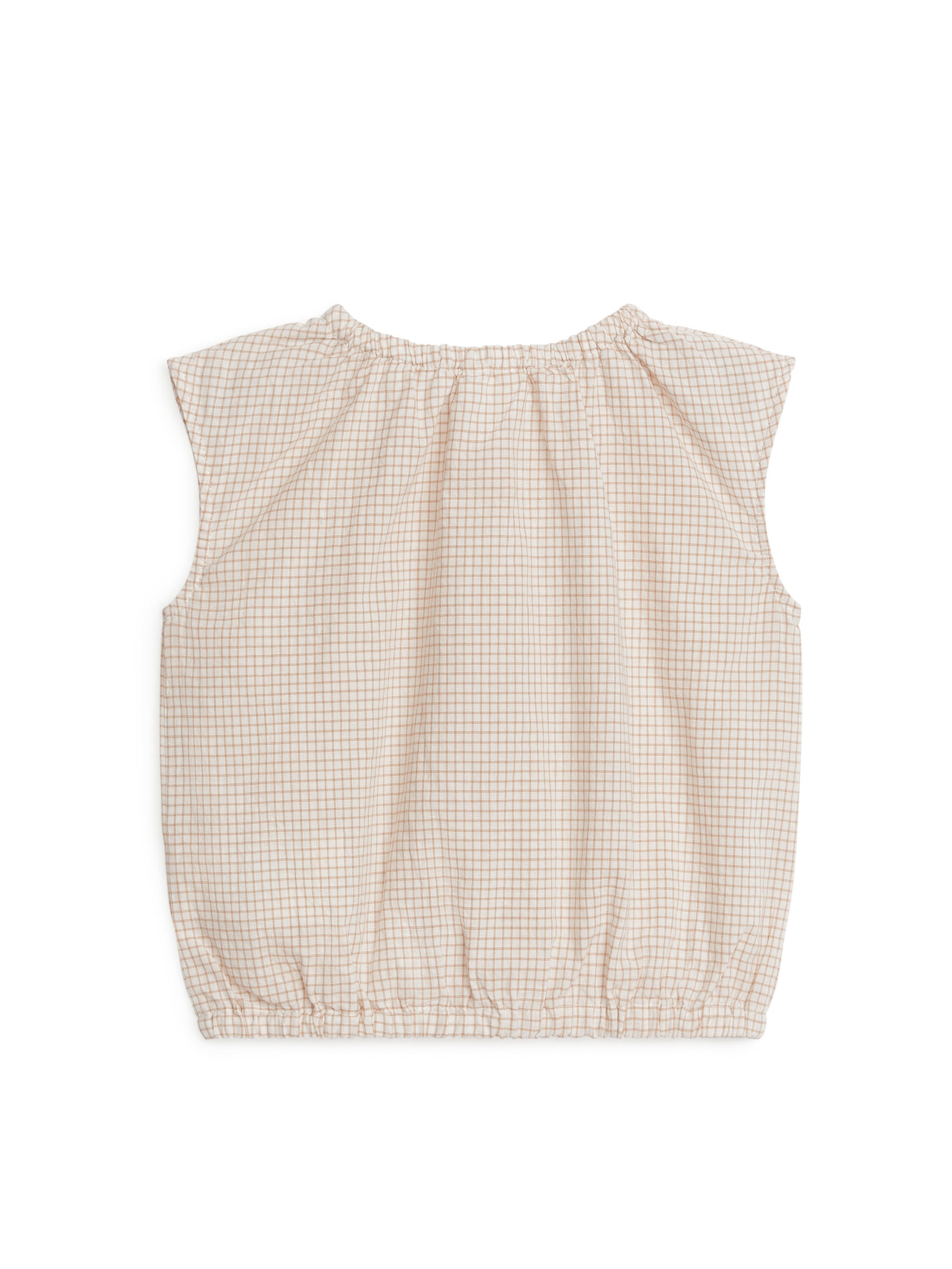Ärmelloses Top aus Seersucker - Beige/Karos - Regular Fit - Kinder - StillMedia/DescriptiveStillLife - 2